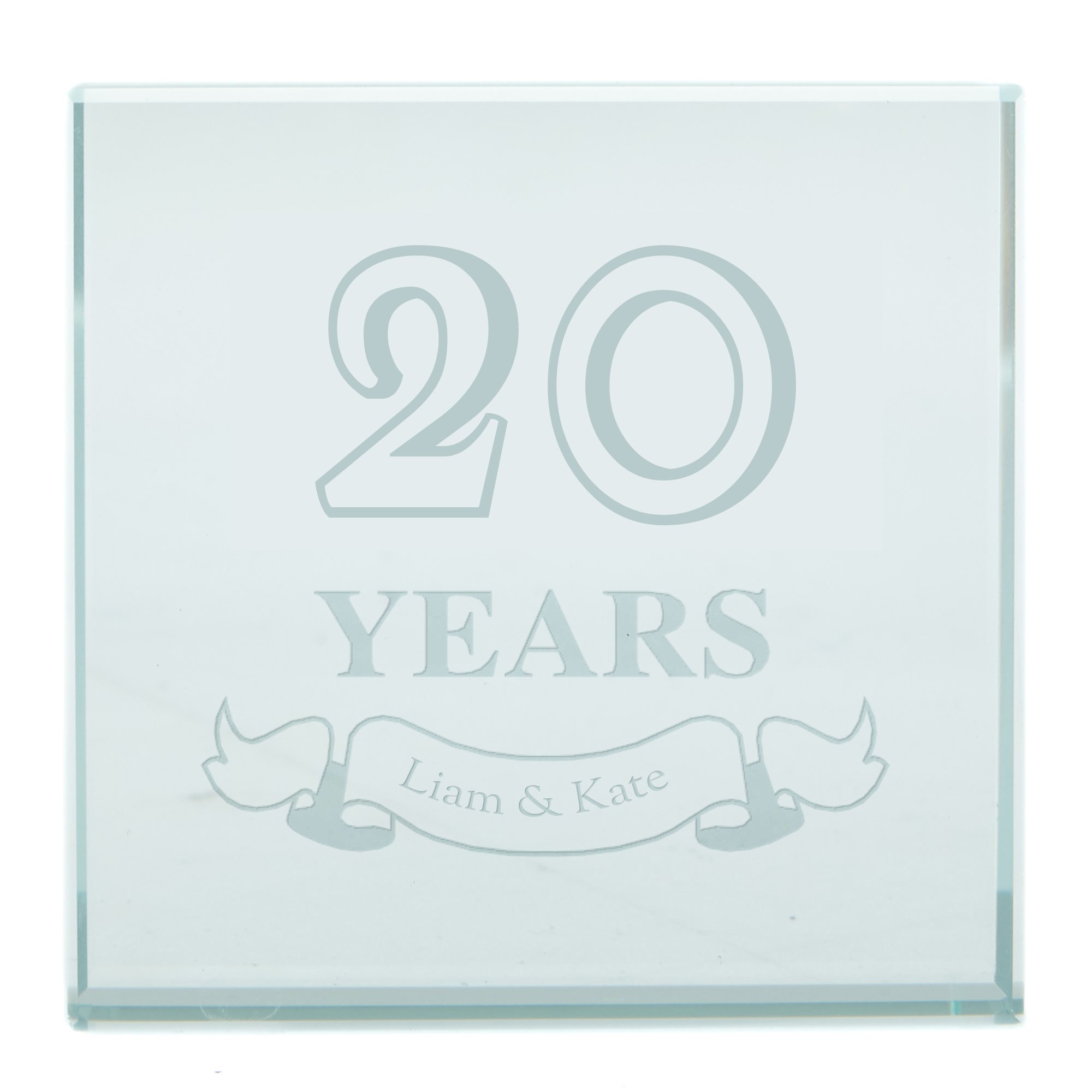 Personalised Engraved Glass Token - Special Year