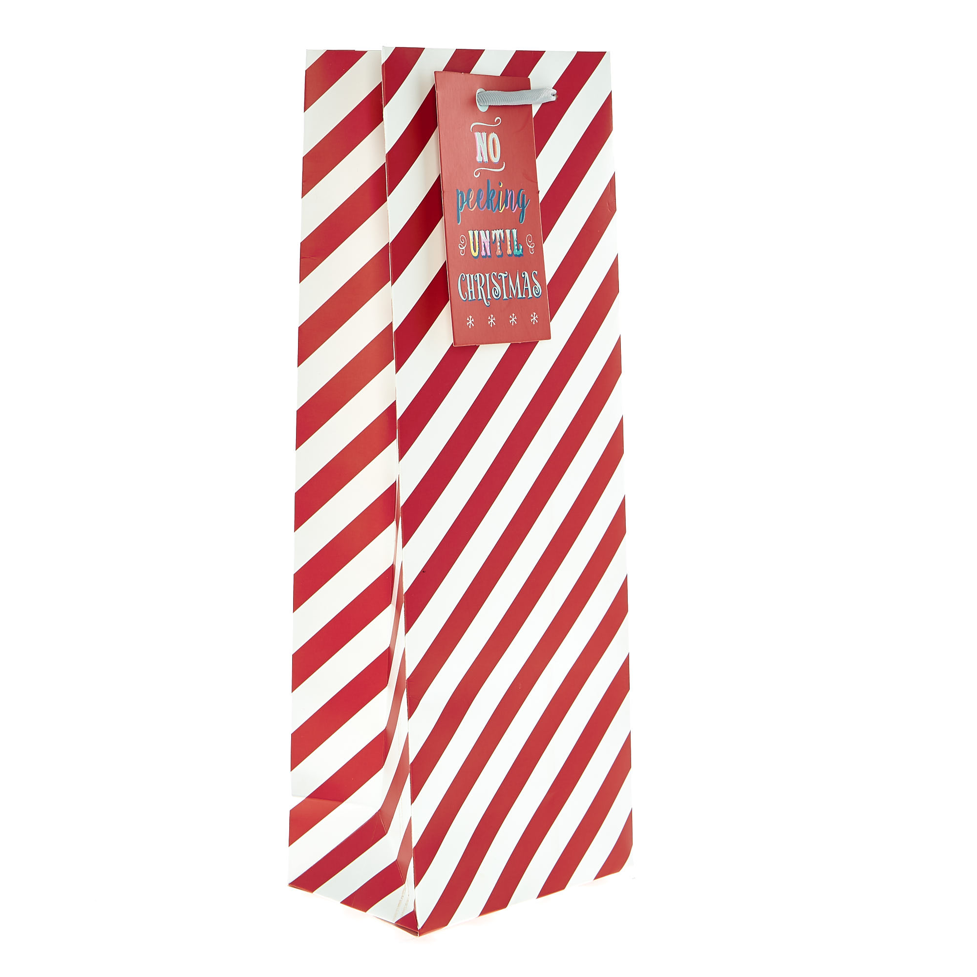 Candy Stripes Christmas Bottle Bag