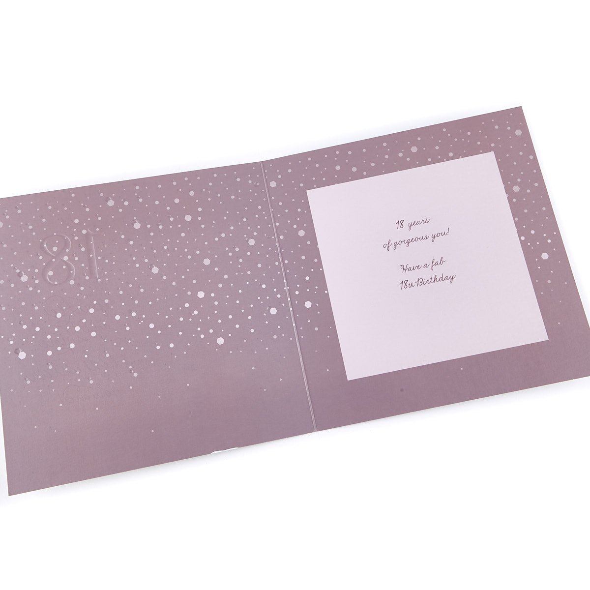 Platinum Collection 18th Birthday Card - Sparkle & Shine