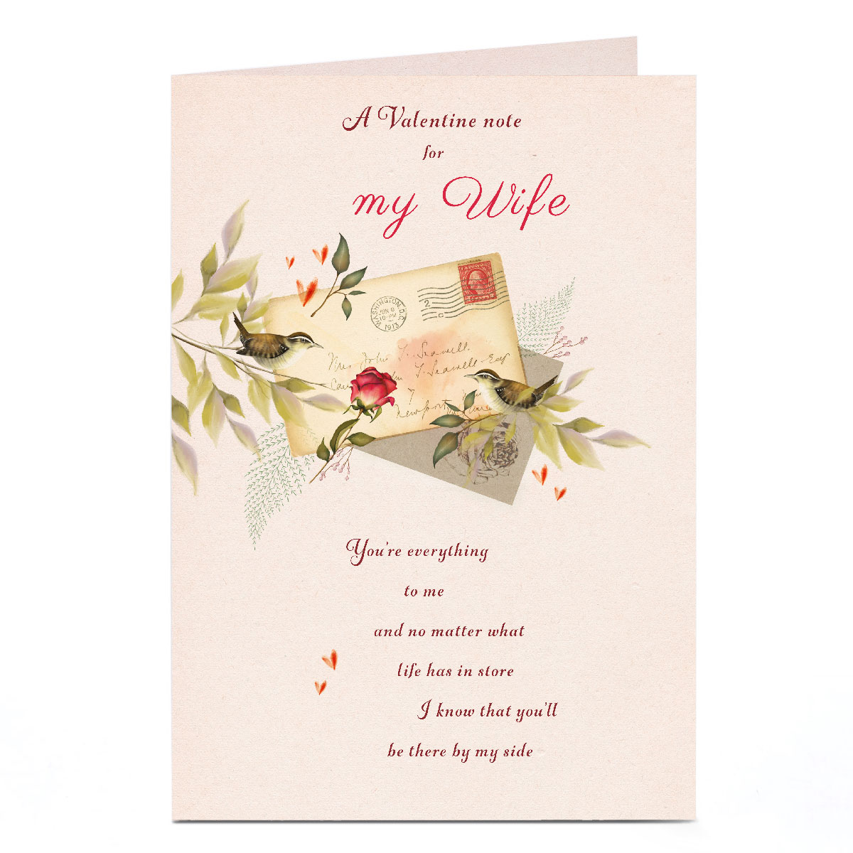 Personalised Valentine's Day Card - Valentine Note