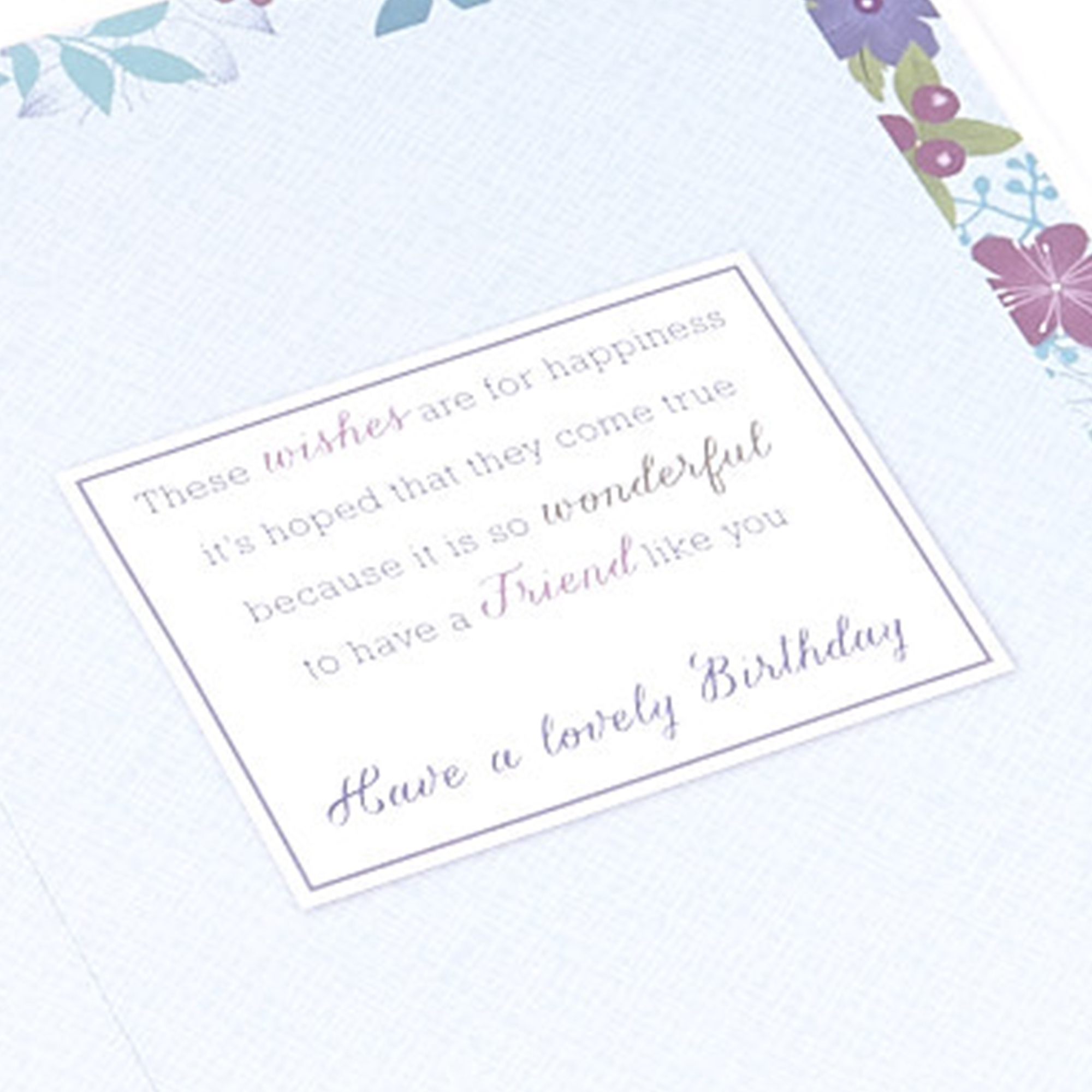 Birthday Special Friend Card - Floral Design