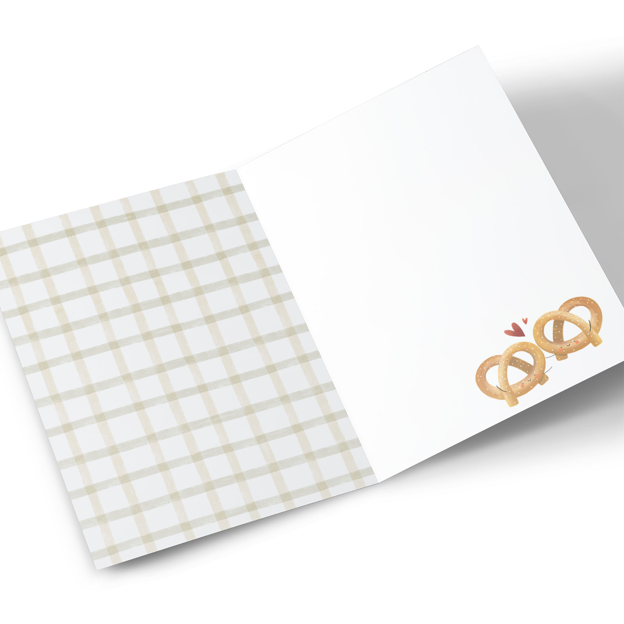 Personalised Wedding Card - Tied the Knot Pretzels