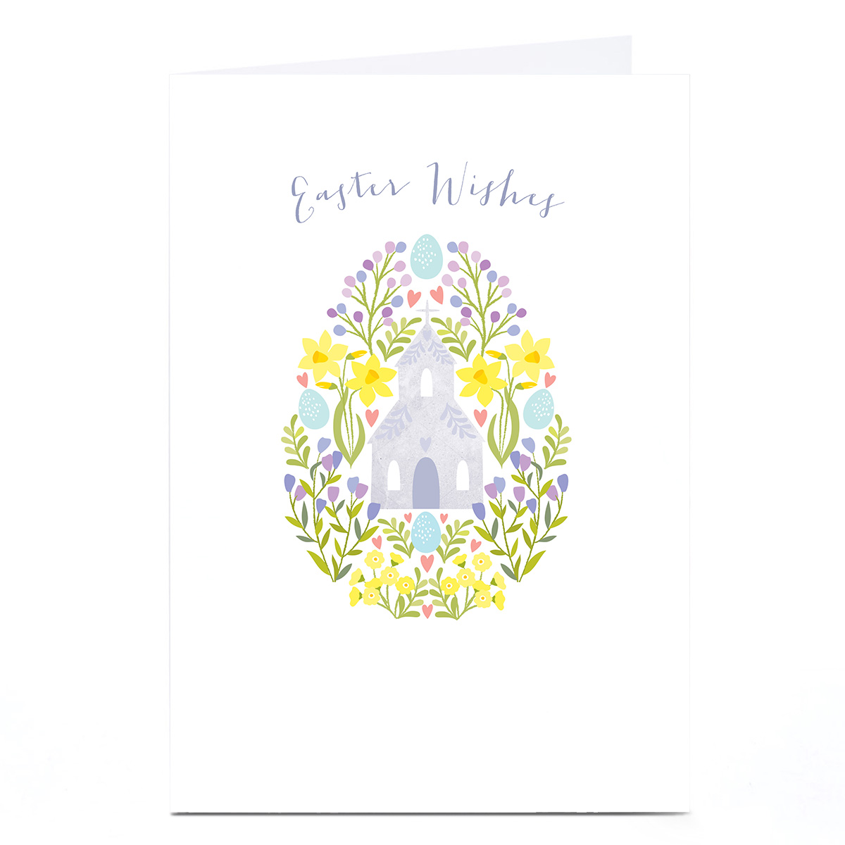 Personalised Klara Hawkins Easter Card - Church Egg