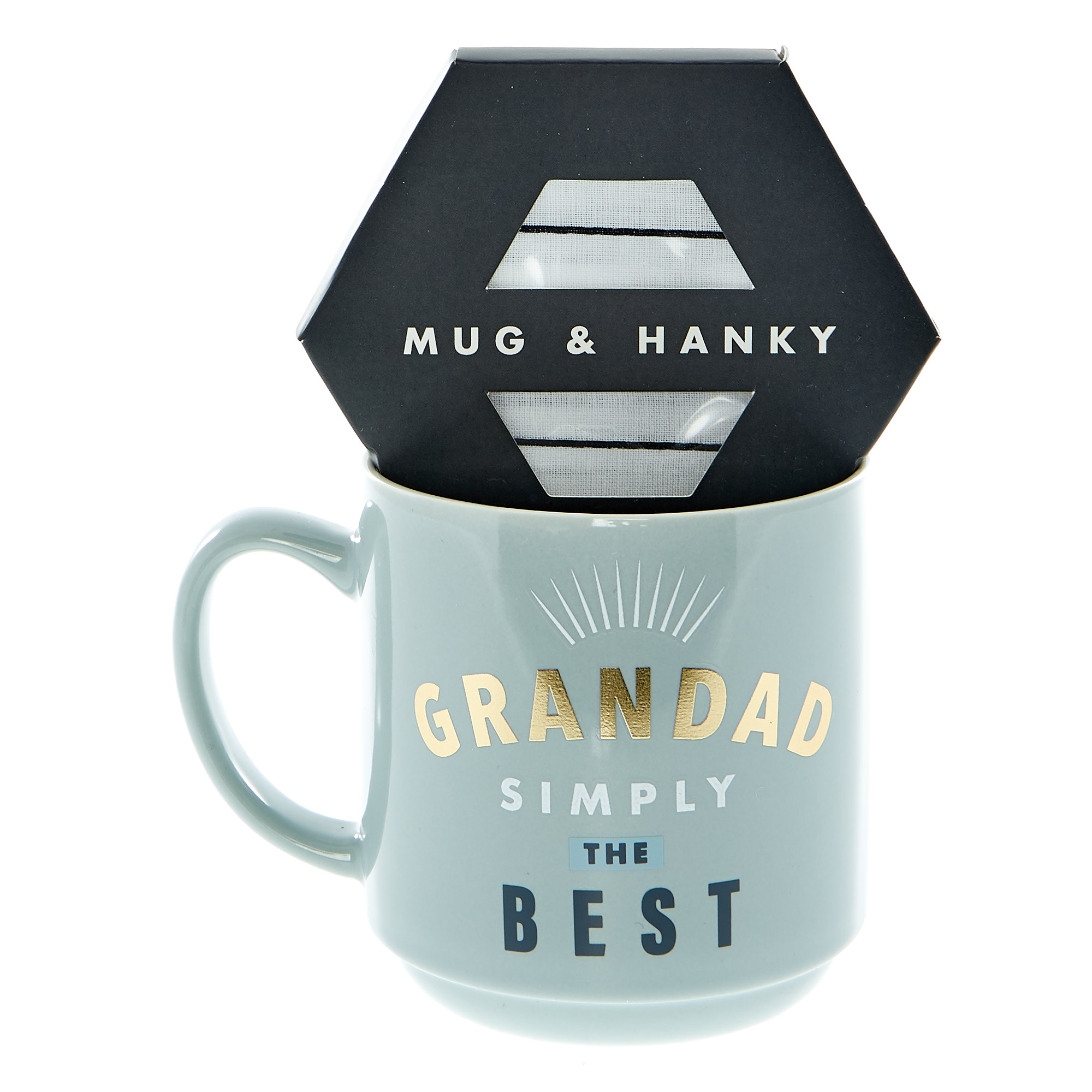 Grandad Simply The Best Mug & Hanky Set