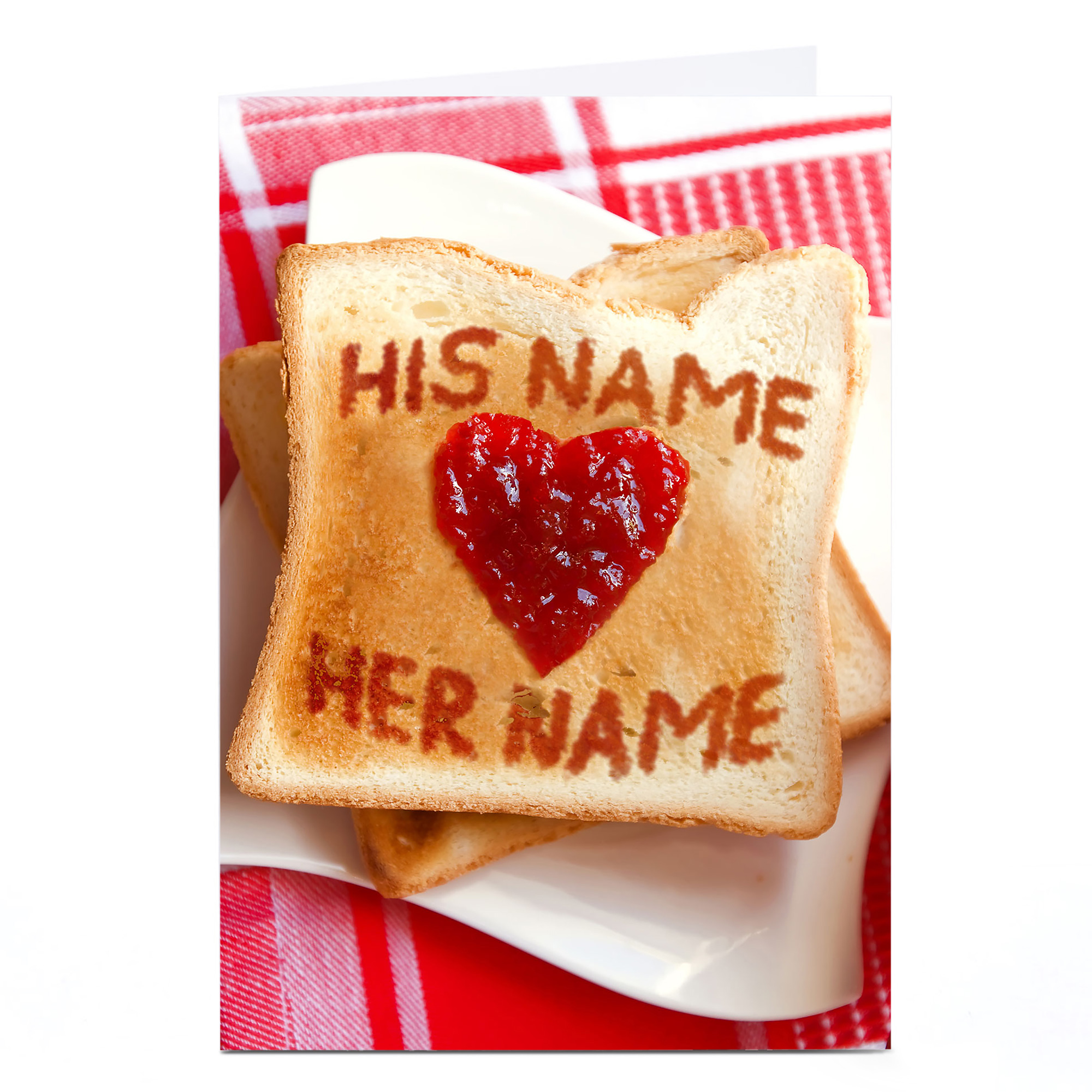 Personalised Card - Love Toast
