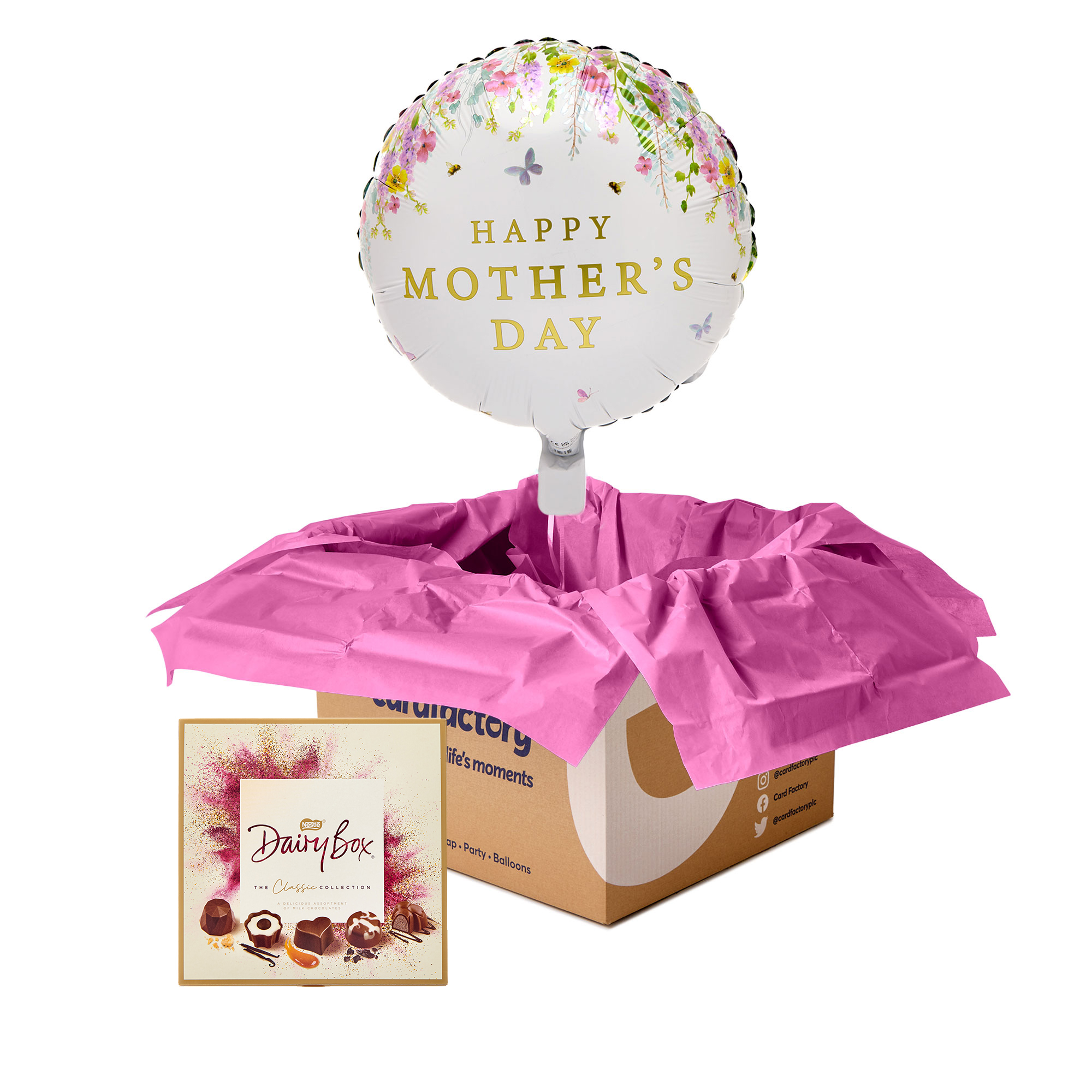 Wonderful Mum Balloon & Nestle Dairy Box Chocolates Bundle - Pre-Order for Mother's Day!