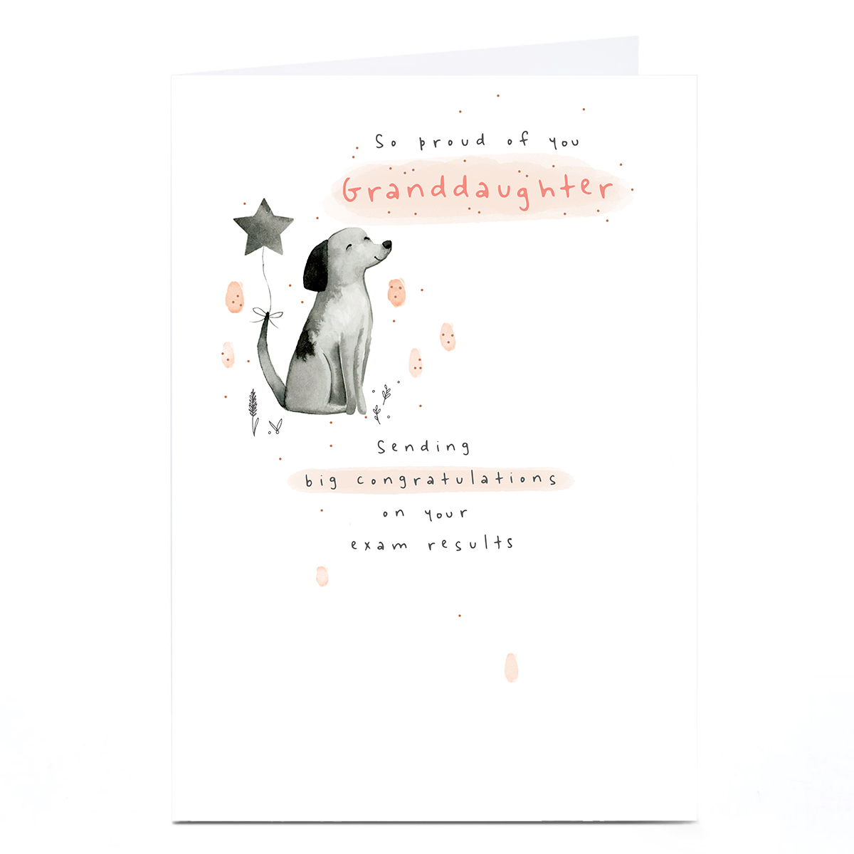 Congratulations Card - So Proud Exam Results, Granddaughter
