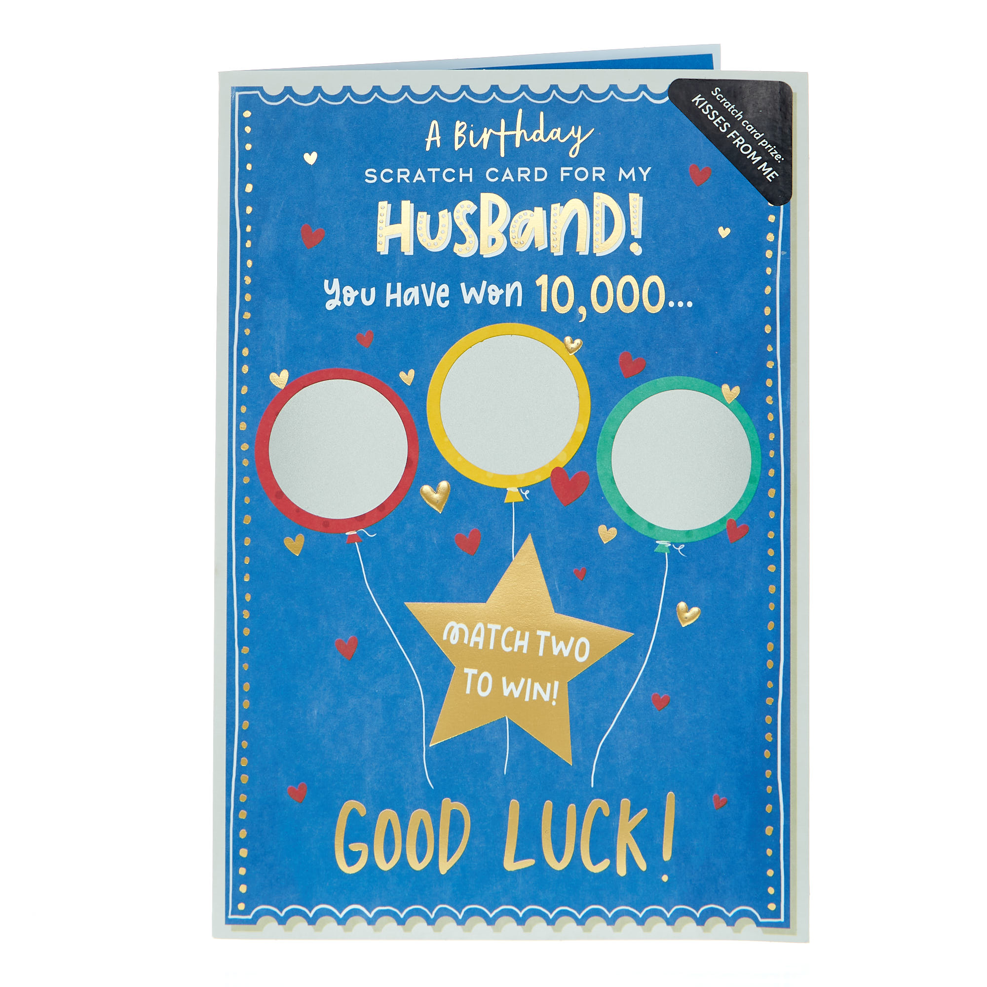 Husband Match Two Scratch Off Birthday Card