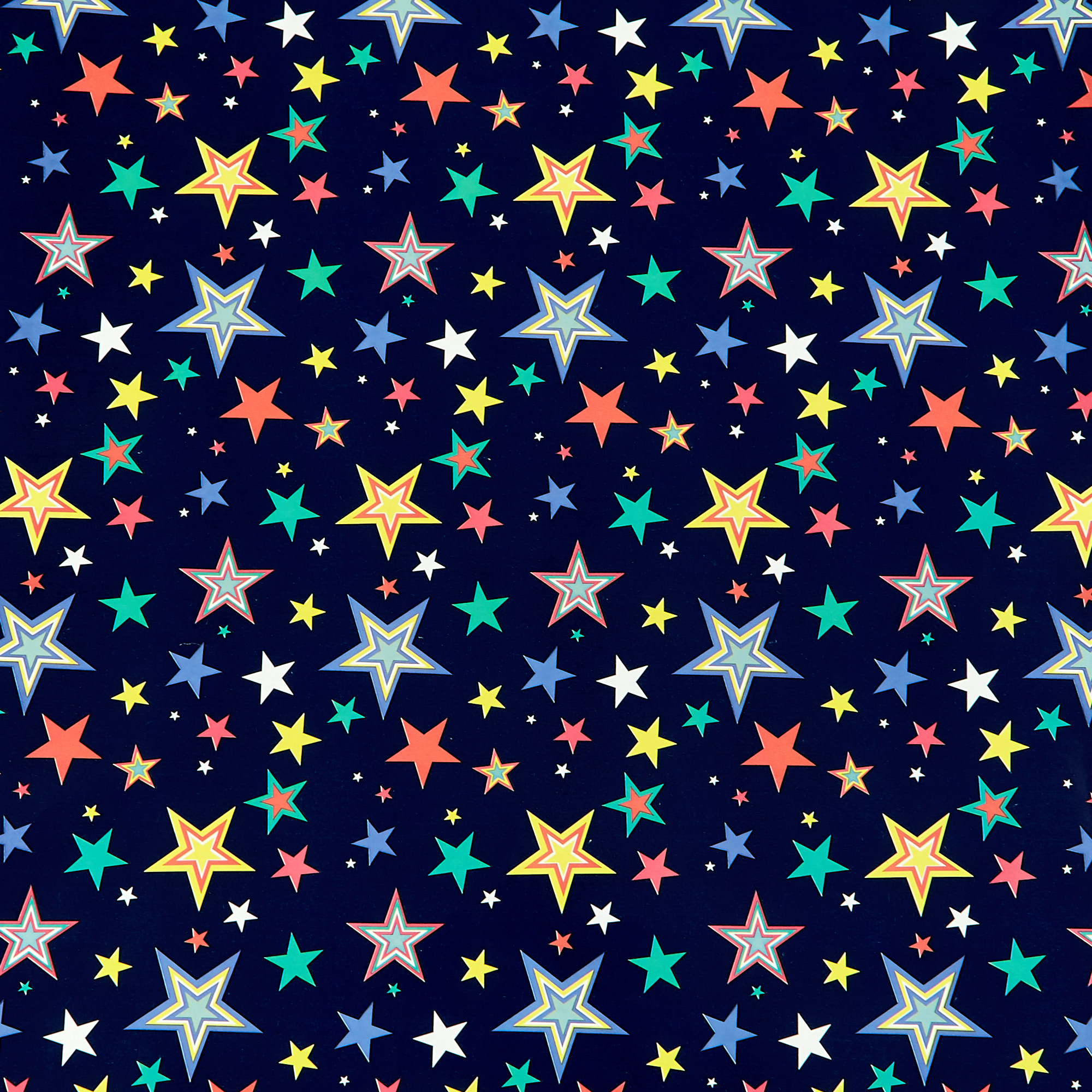 Birthday, Stars & Stripes Gift Wrap Bundle - 4 Rolls