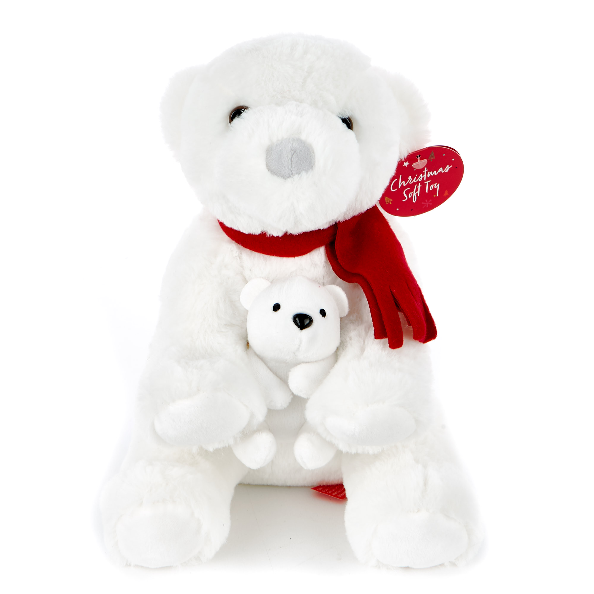 Christmas Polar Bear Soft Toy