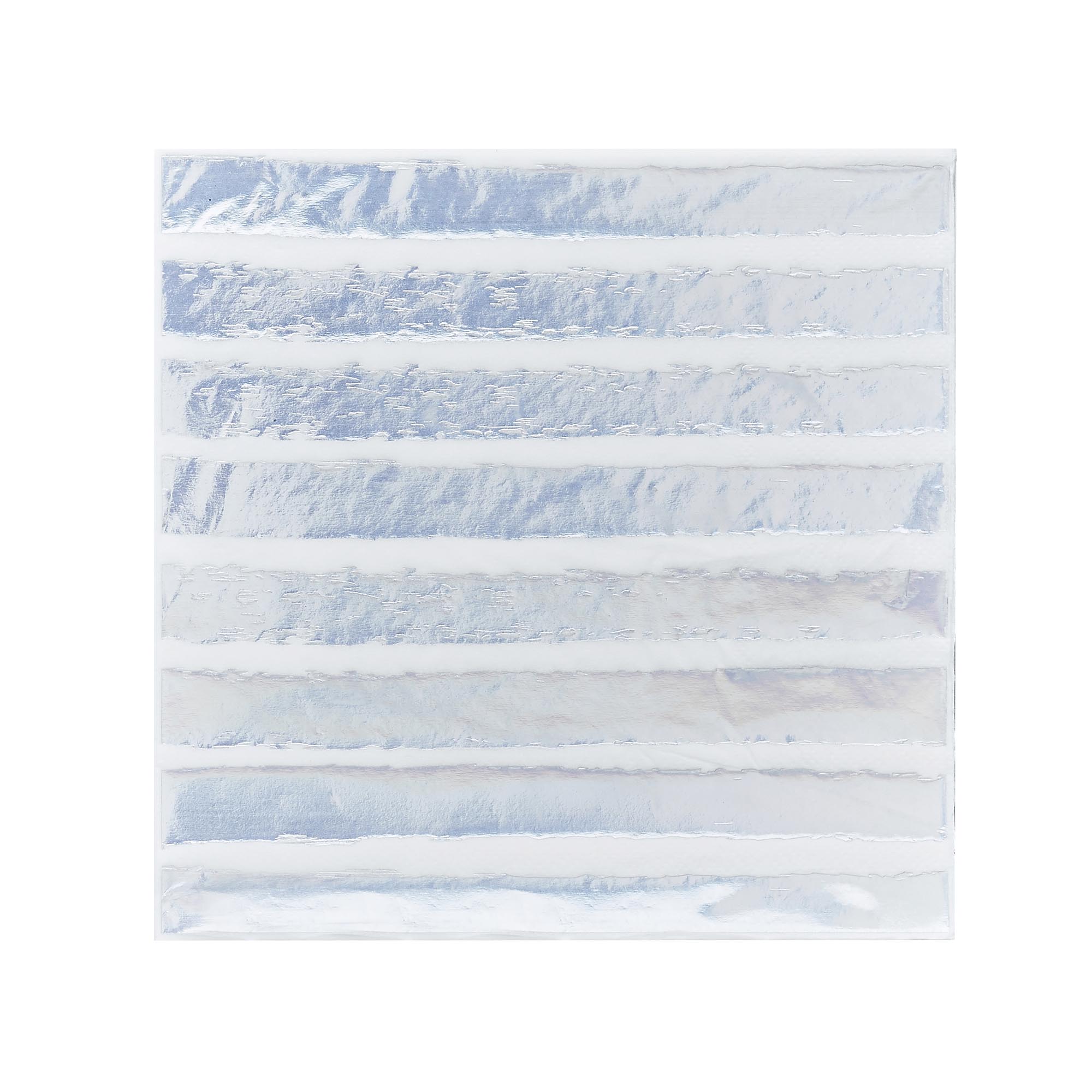 Metallic Striped Paper Napkins - Pack of 16 (3 Colour Options)