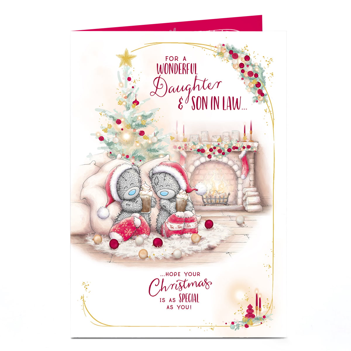 Tatty Teddy Christmas Card - Daughter and Son in Law