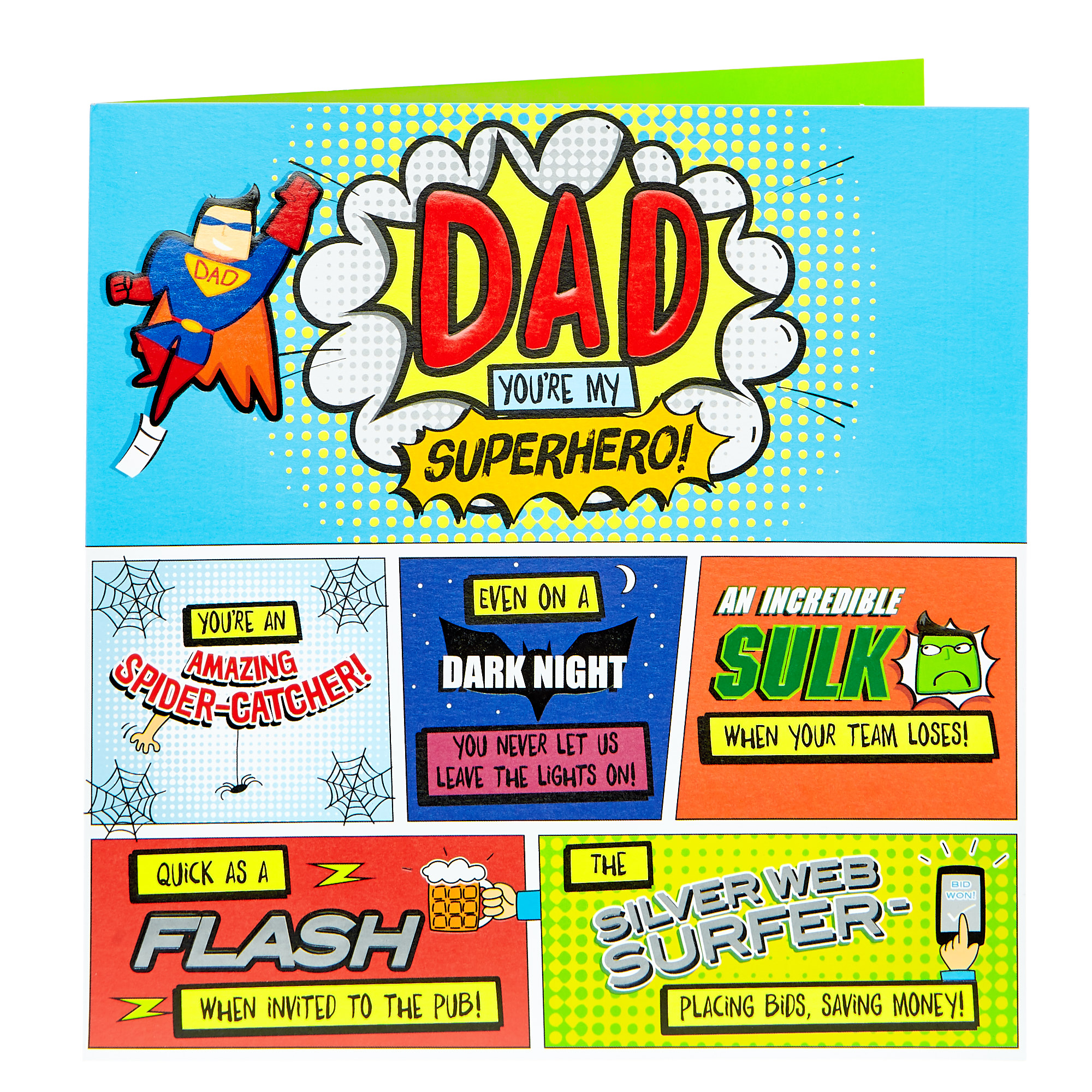 Platinum Collection Birthday Card - Dad You're My Superhero