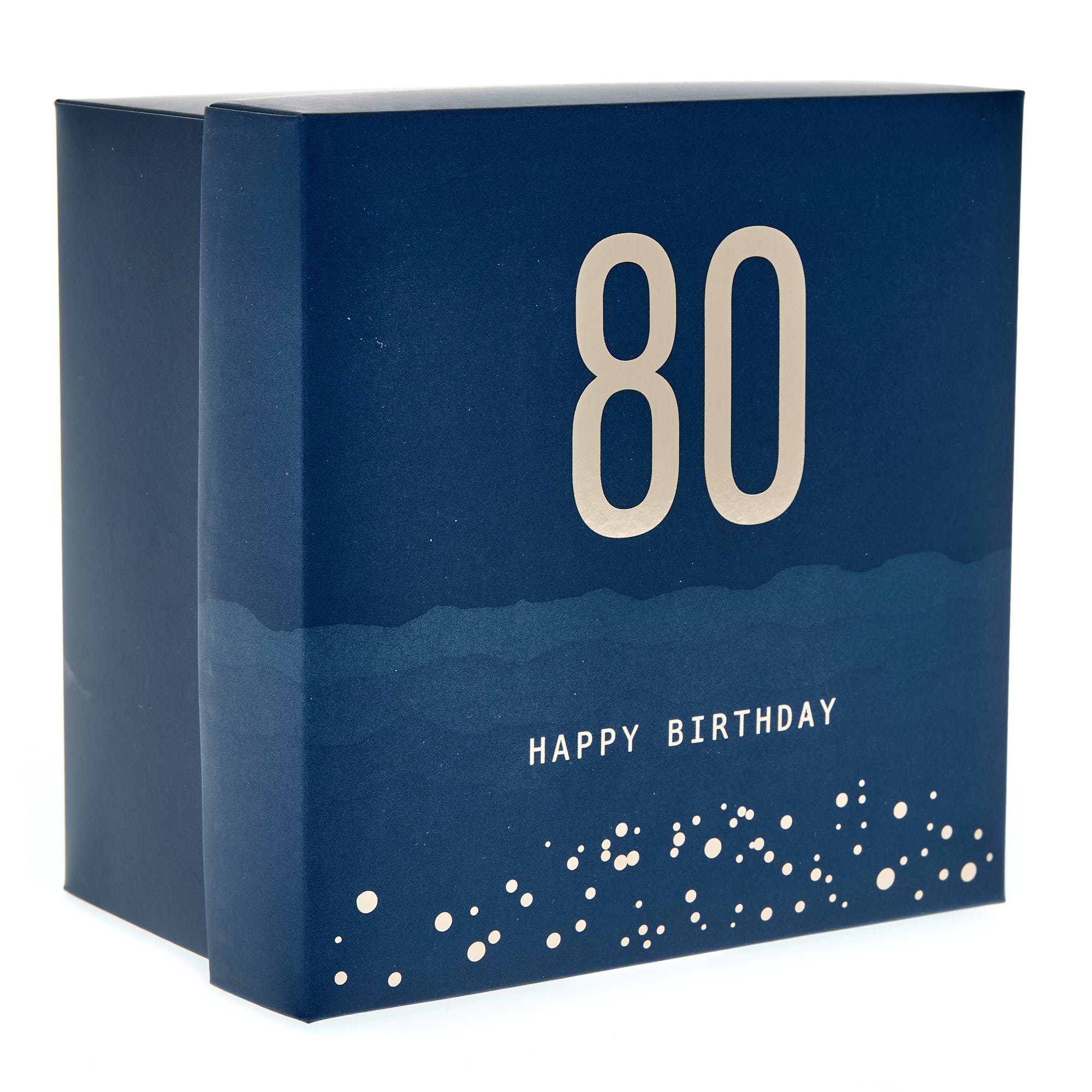 Blue & Gold 80th Birthday Mug in a Box