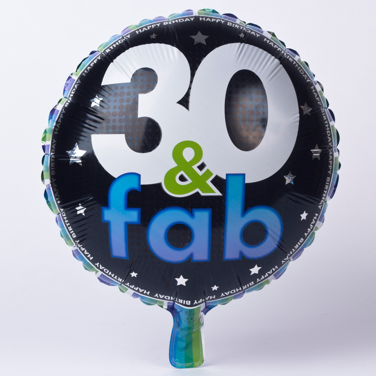 Buy Black 30 & Fab Foil Helium Balloon for GBP 2.49 Card Factory UK