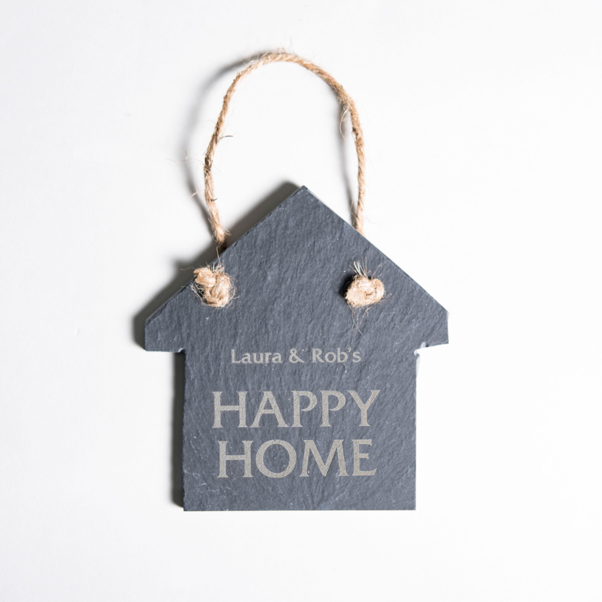 Personalised Engraved Small House-Shaped Slate Keepsake