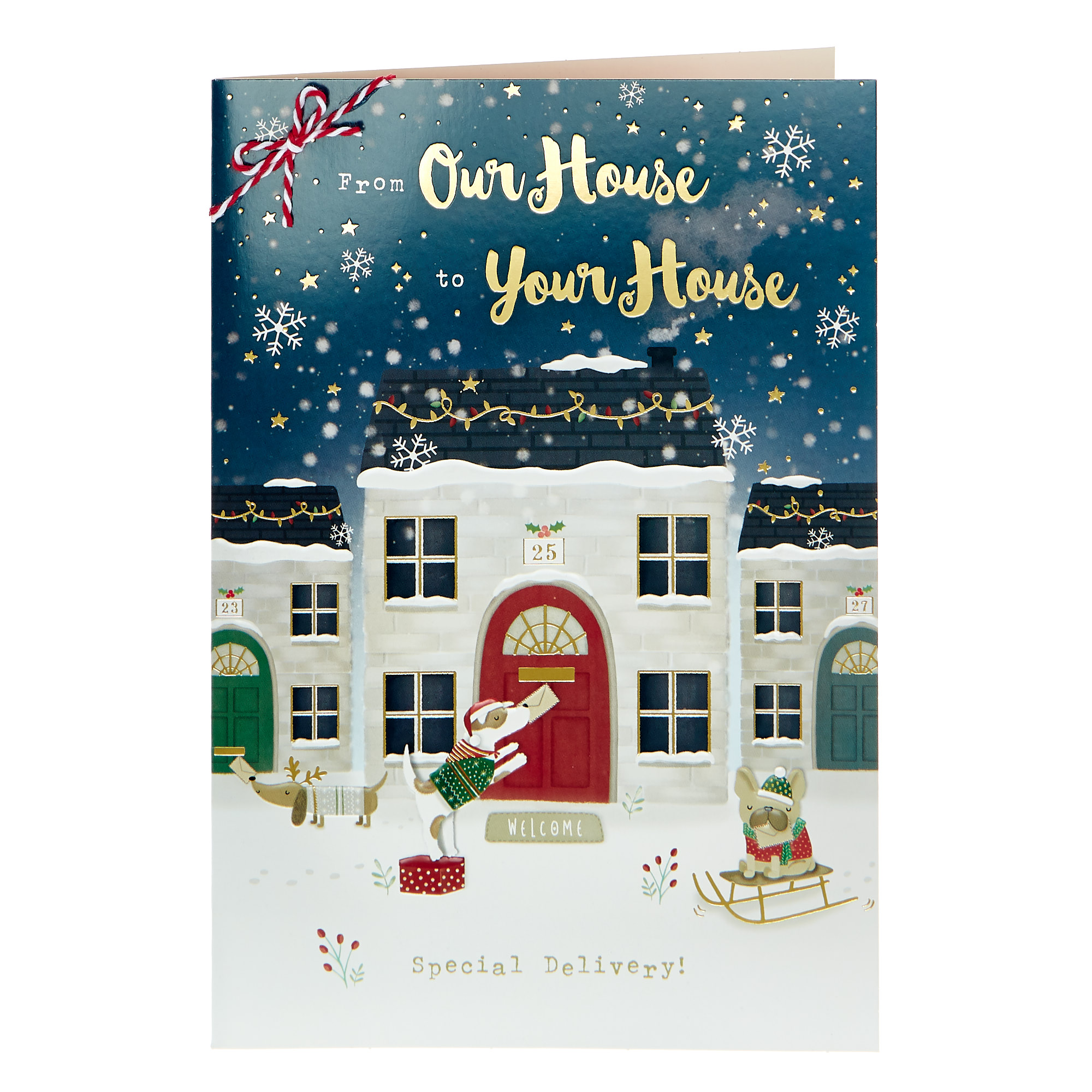 Christmas Card - Our House To Yours Special Delivery