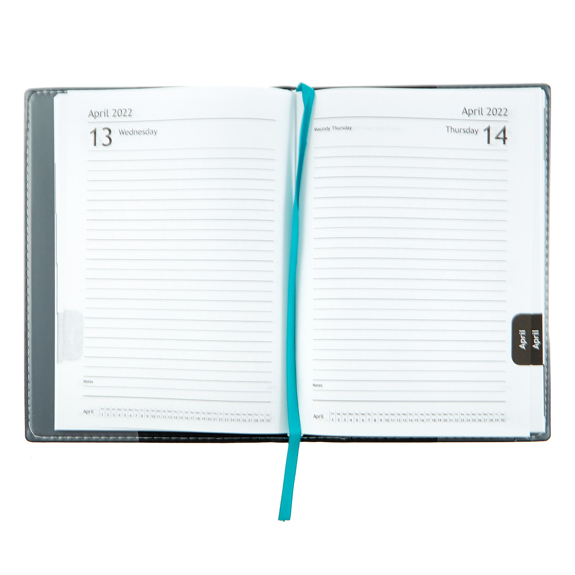 Teal Page-A-Day 2022 Pocket Diary