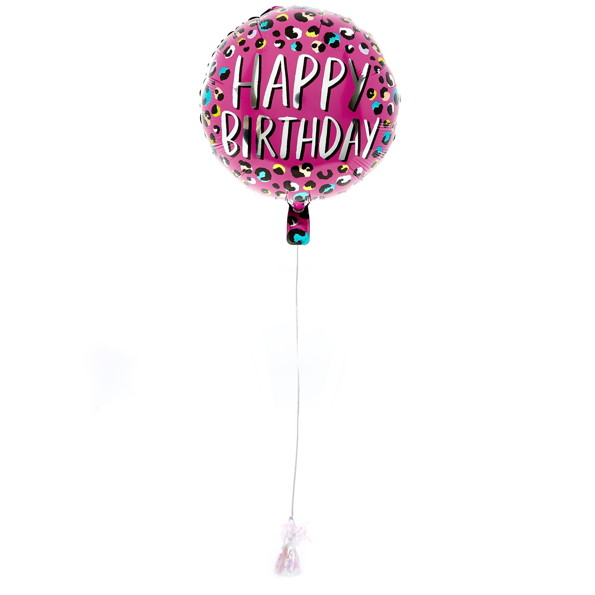 Leopard Print Happy Birthday Balloon & Lindt Chocolate Box