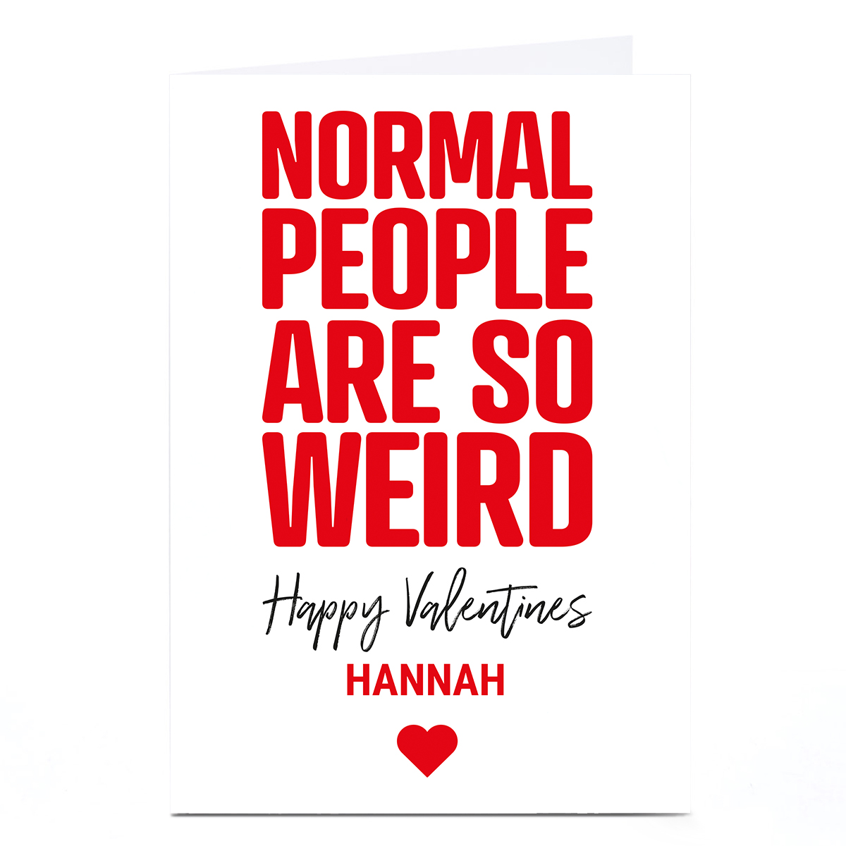 Personalised Punk Valentine's Day Card - Normal People
