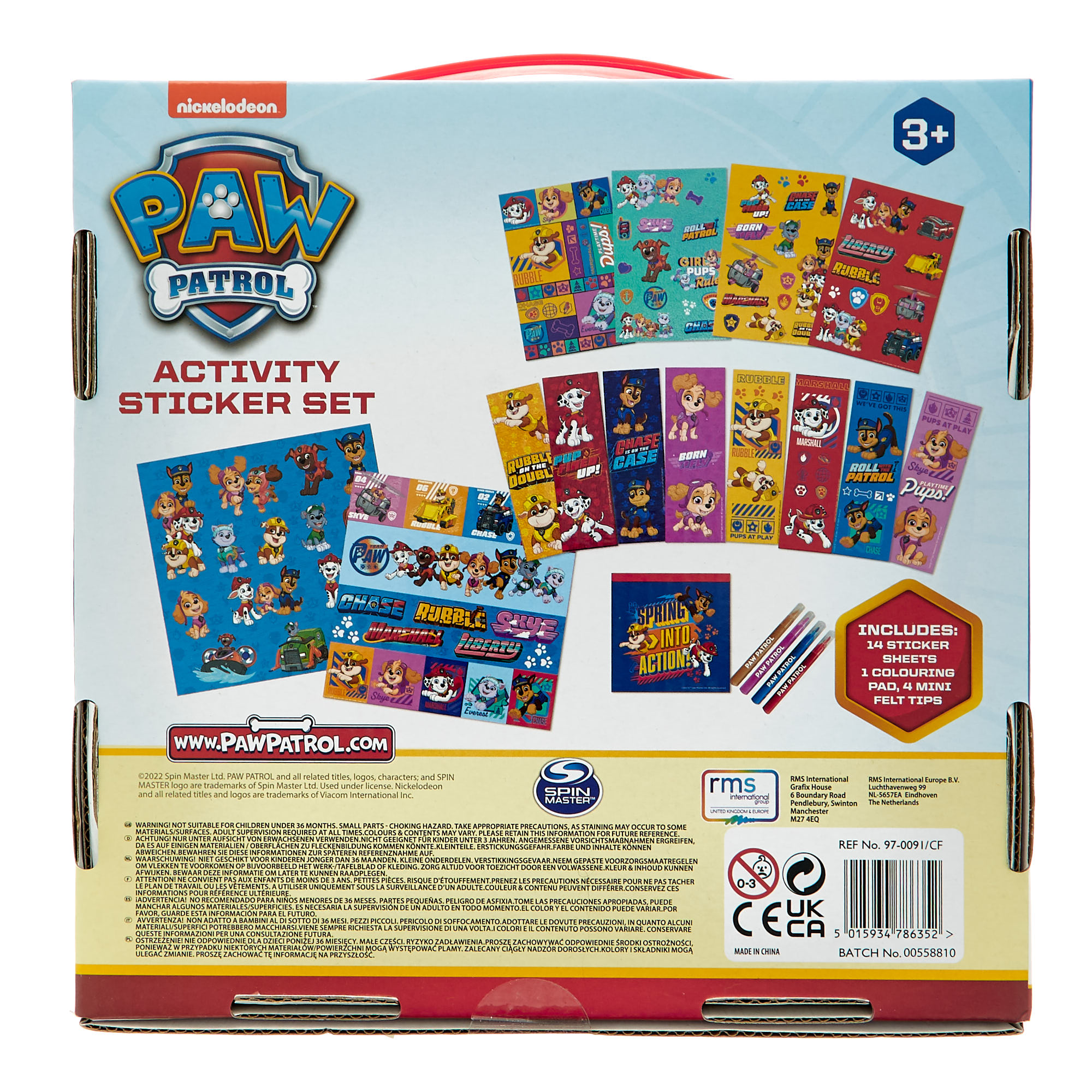Paw Patrol Activity Sticker Set