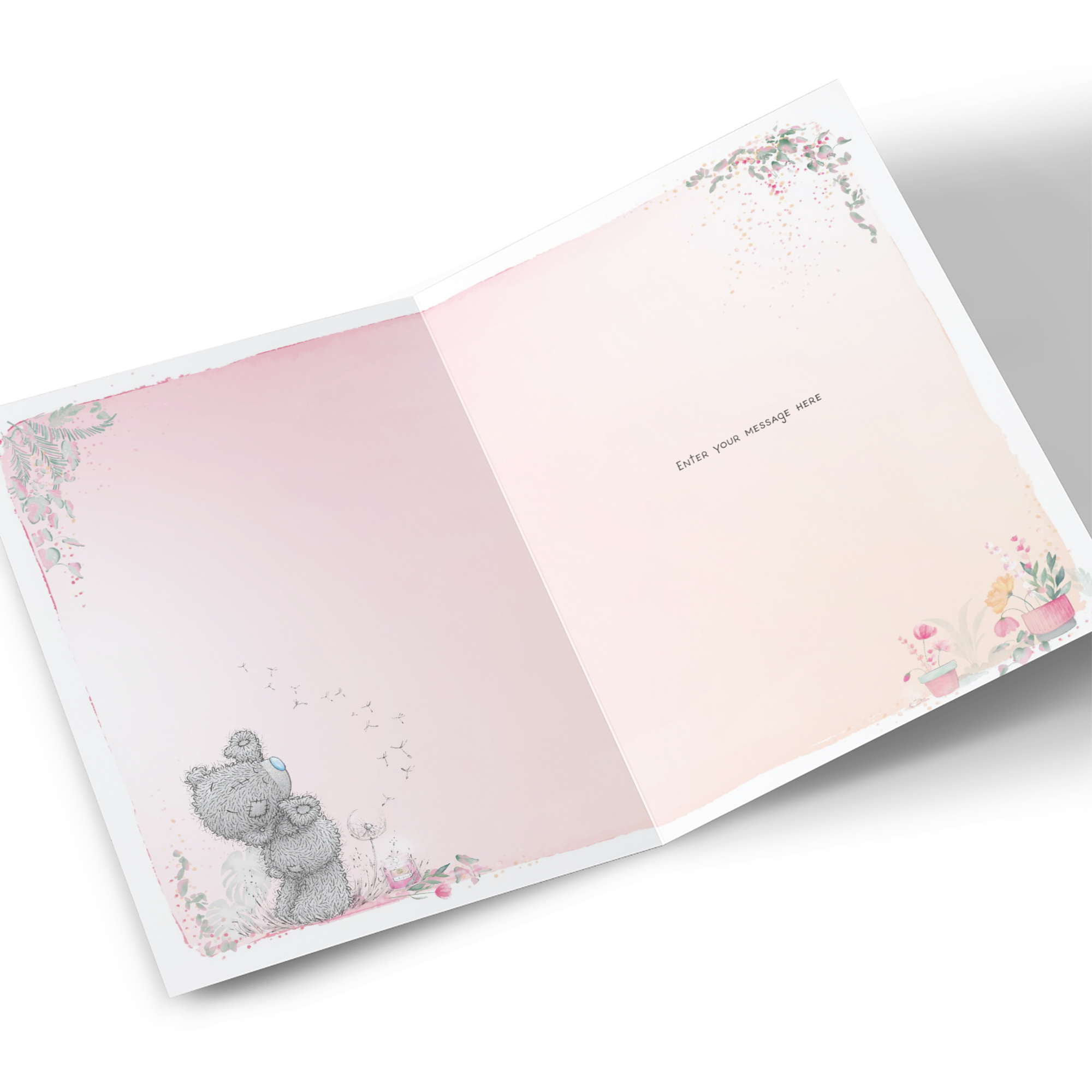 Photo Tatty Teddy Mother's Day Card - Dandelion Wish, Mam