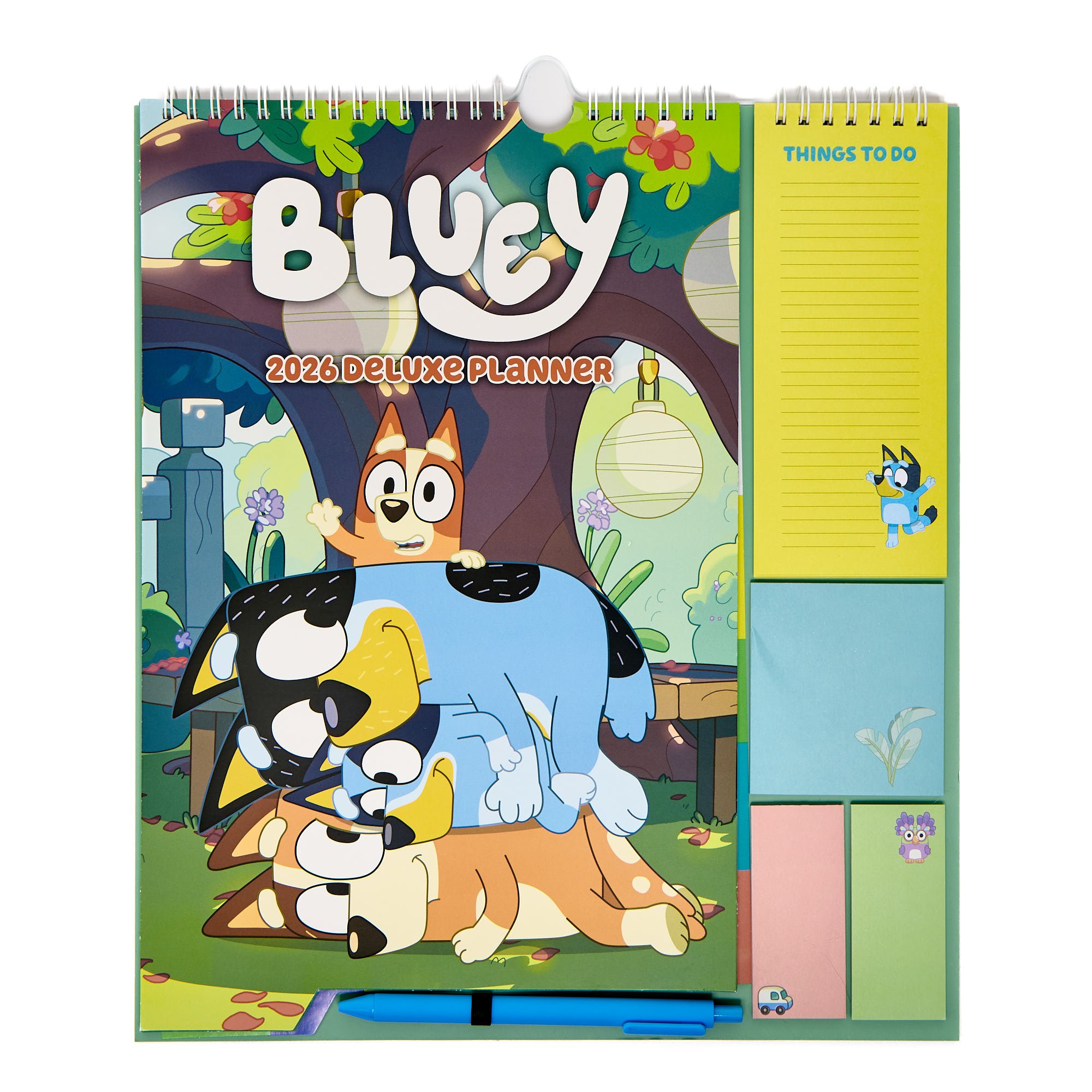 Bluey 2026 Deluxe Planner With Pen