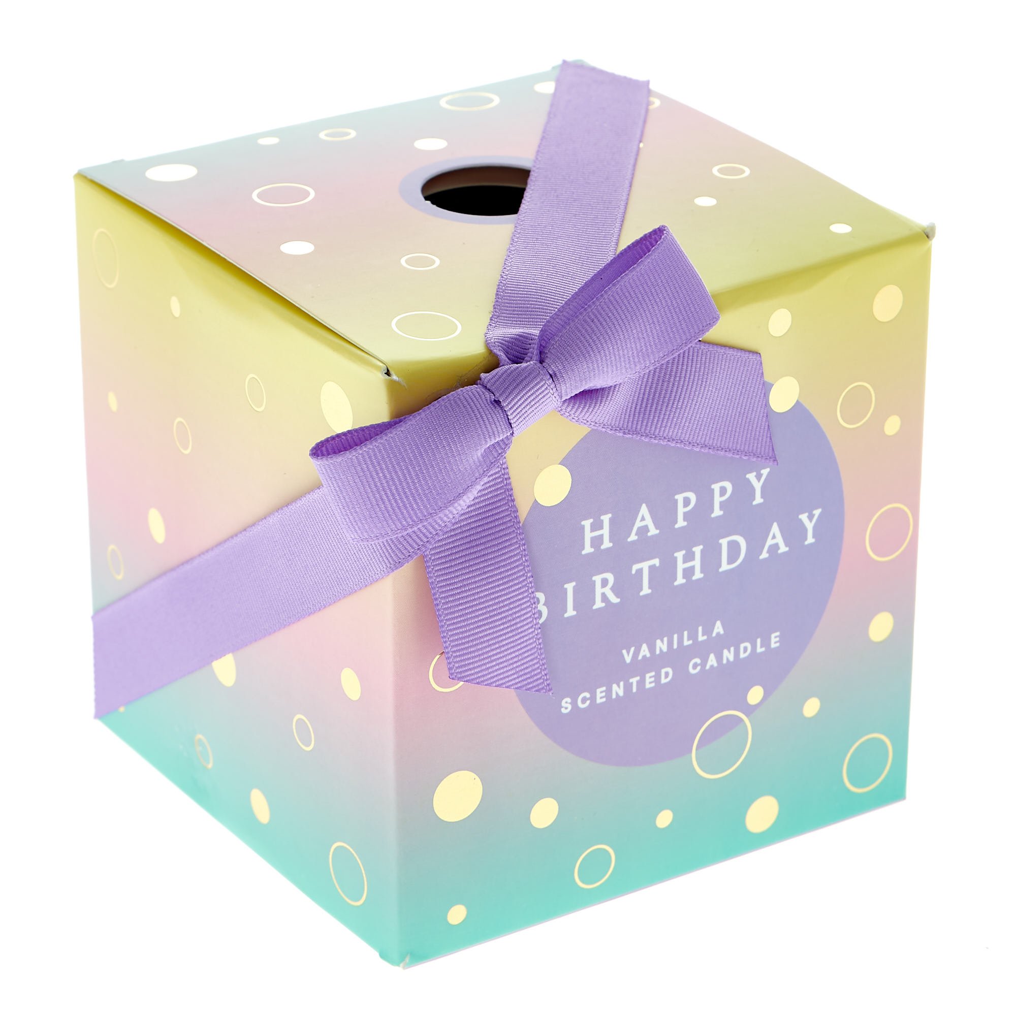 Ombre Happy Birthday Vanilla Scented Candle