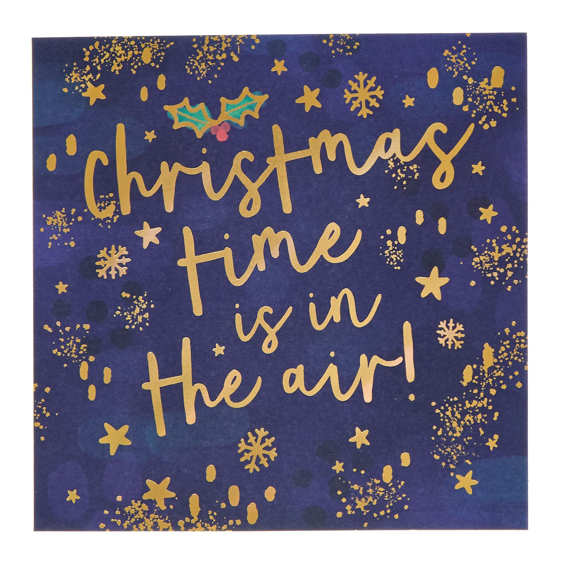 16 Charity Christmas Cards - Gold Foil Writing (2 Designs)