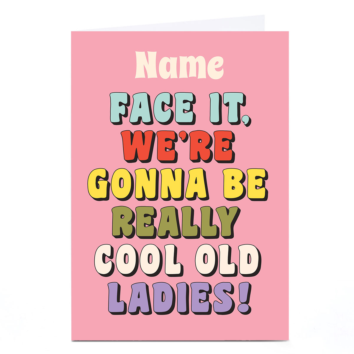 Personalised Birthday Card - Cool Old Ladies 