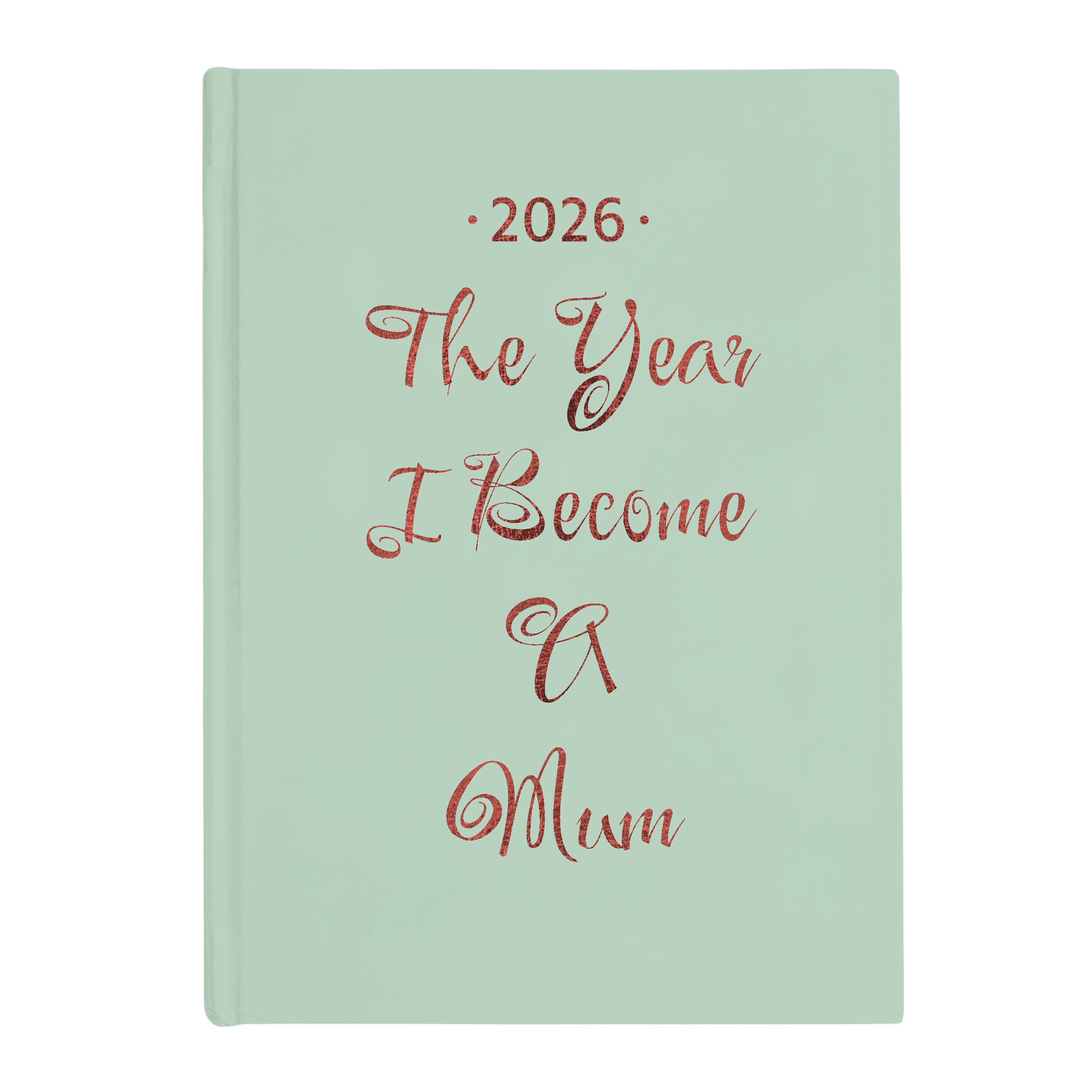 Personalised Diary - Any Message Green