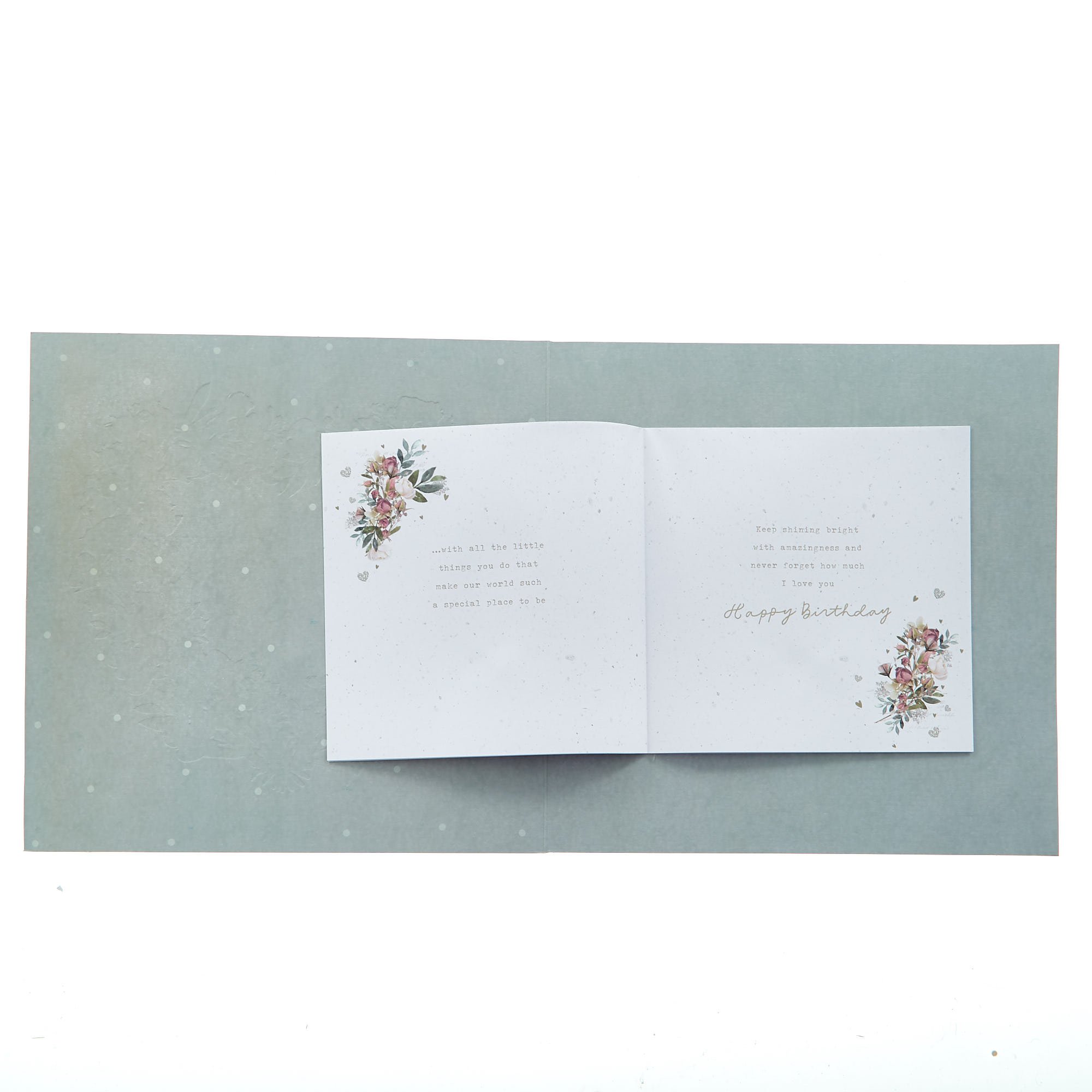Luxury Boxed Birthday Card - For The One I Love