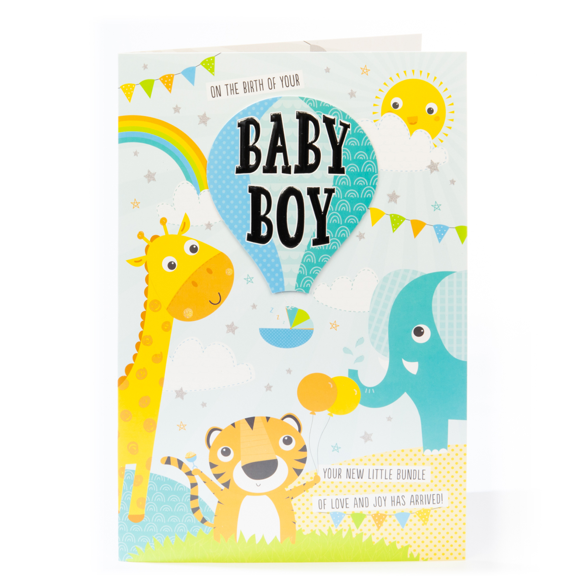 Giant New Baby Card - Baby Boy 