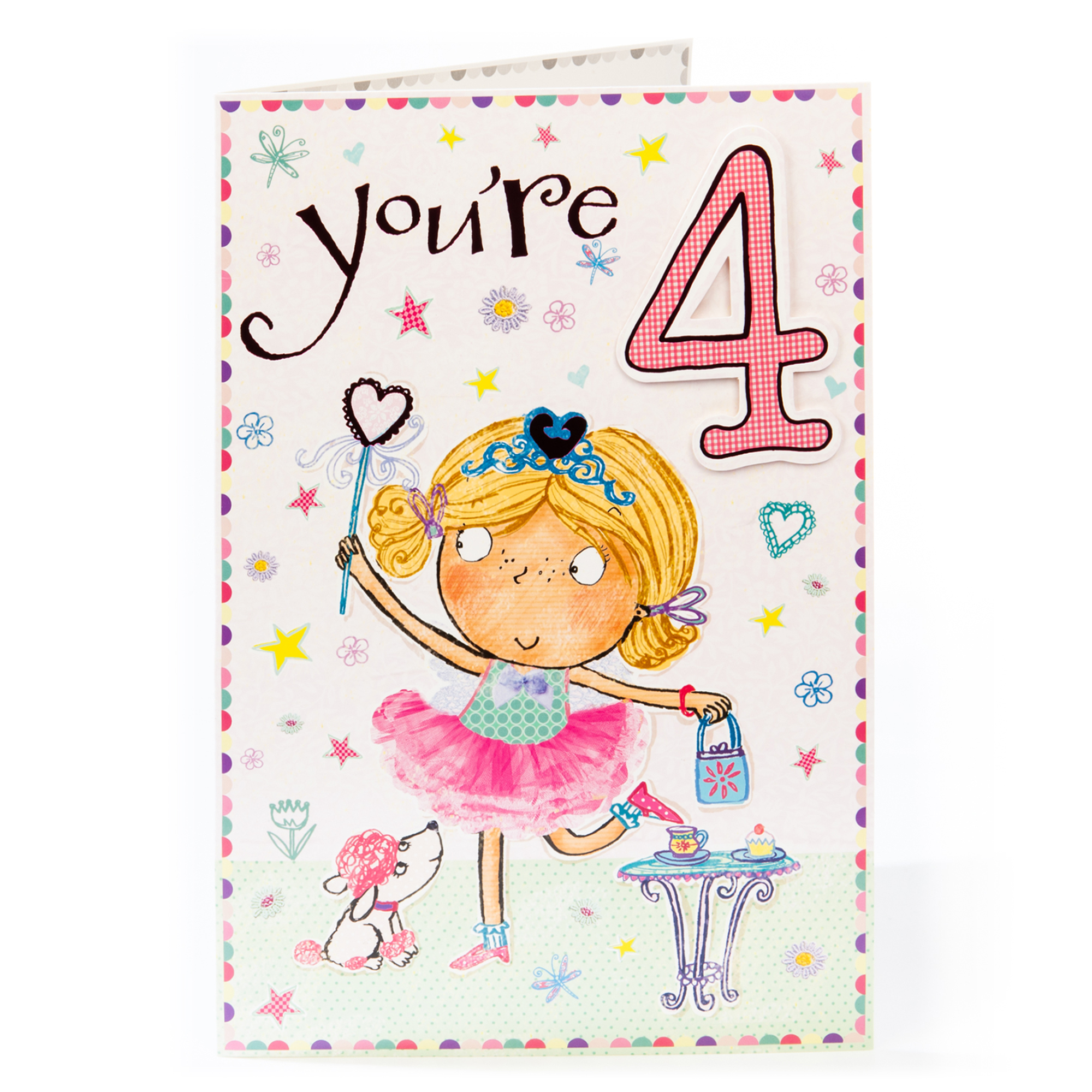 4th Birthday Card - Fairy 
