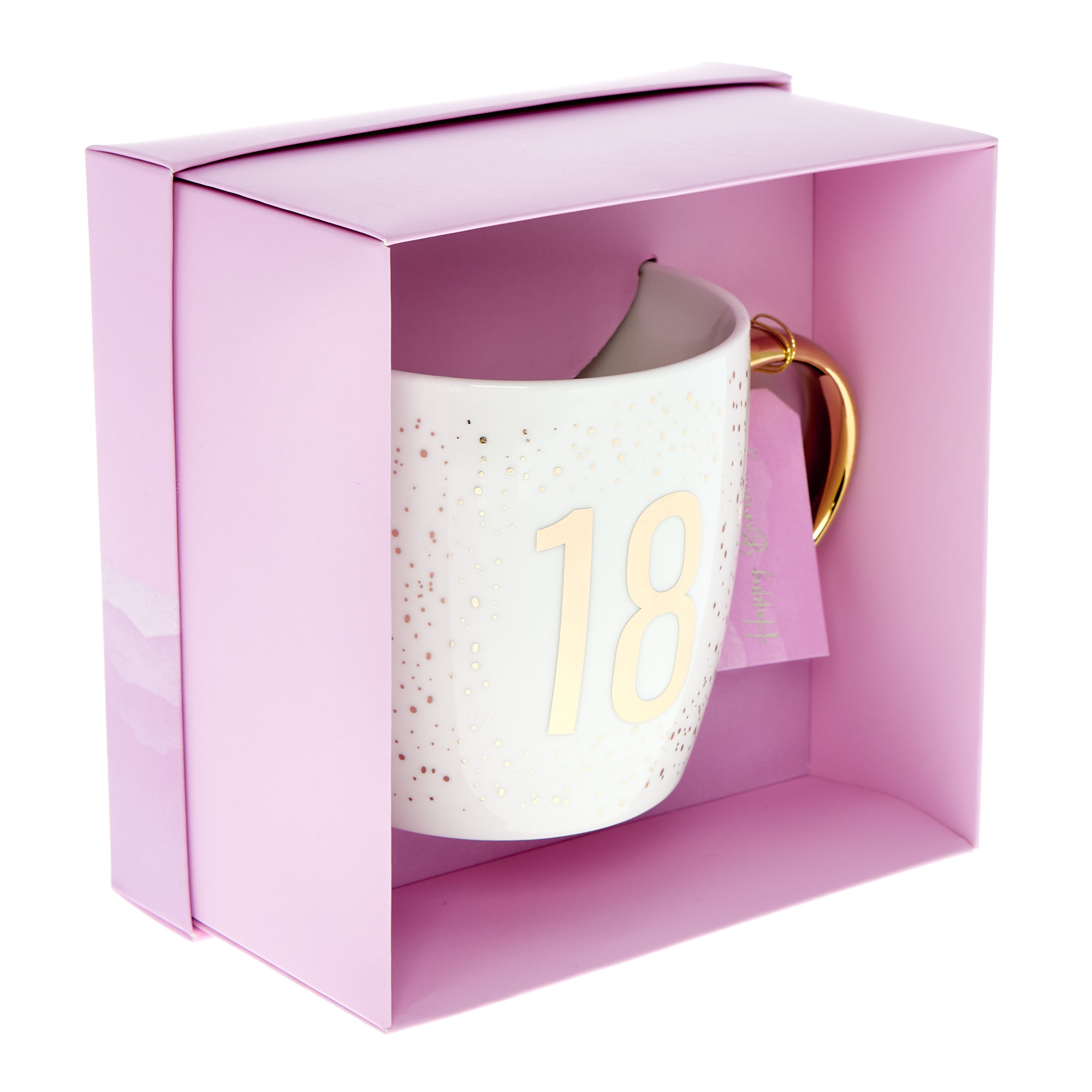 Gold Confetti 18th Birthday Mug in a Box