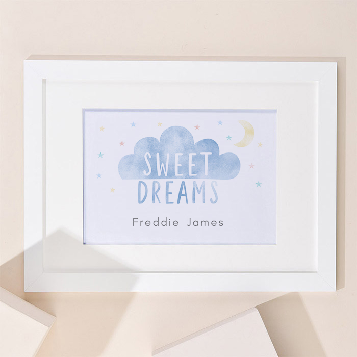 Personalised Sweet Dreams Landscape Framed Print