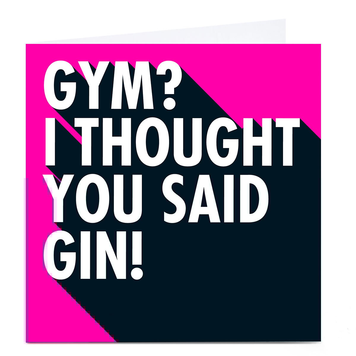 Personalised Hello Munki Card - I Thought You Said Gin! 