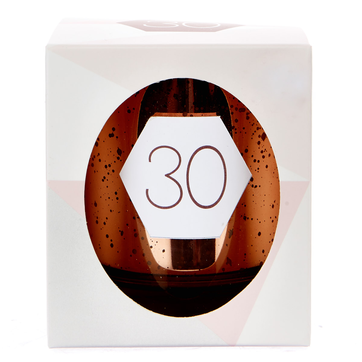 Rose Gold Vanilla Scented 30th Birthday Candle