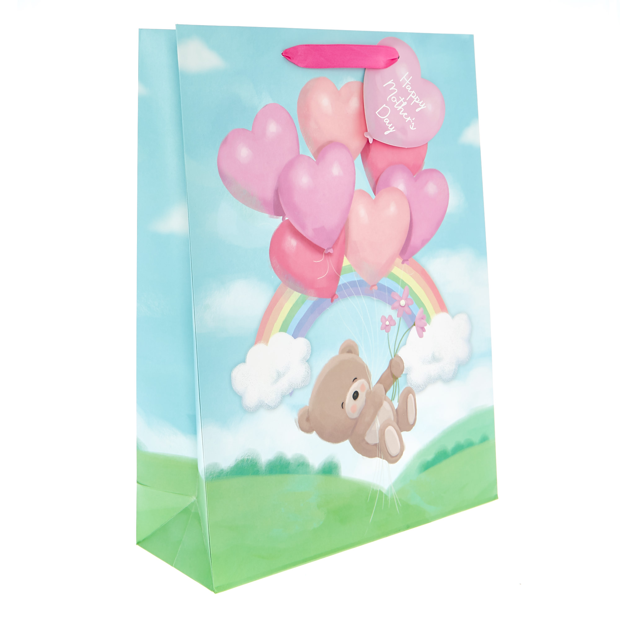 Extra Large Portrait Hugs Bear Mother's Day Gift Bag 