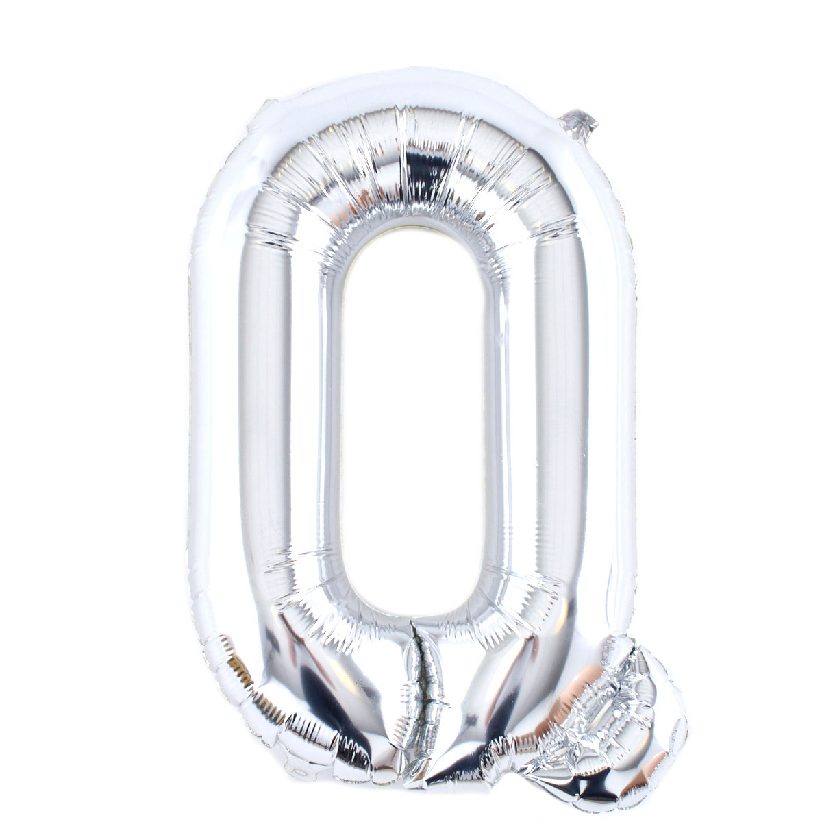 Silver Letter Q Air-Inflated Balloon