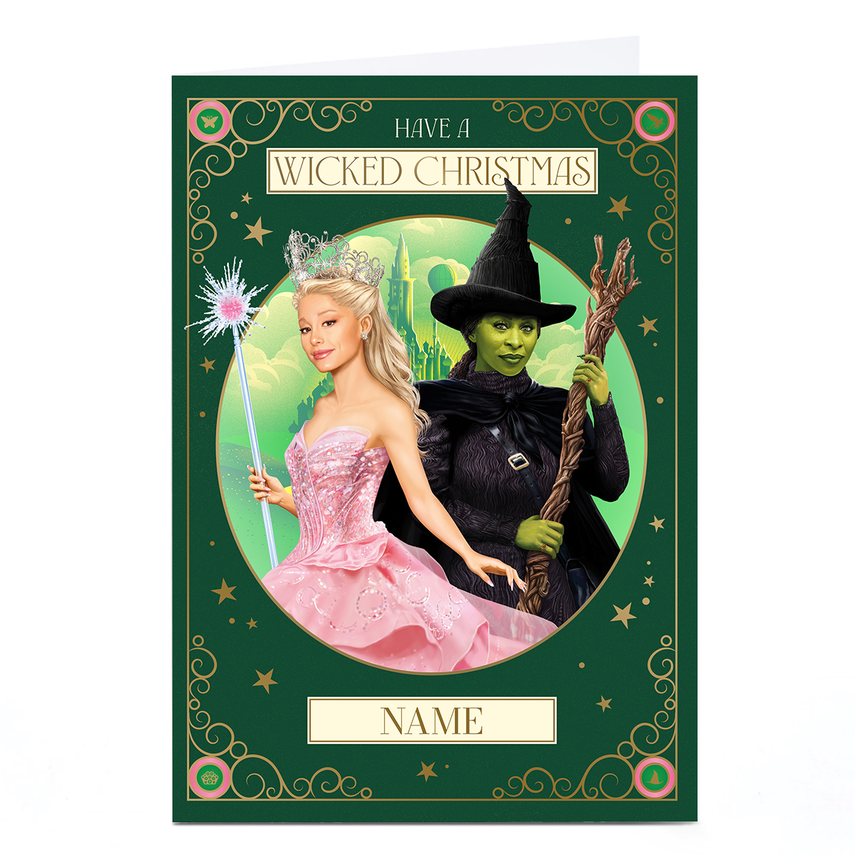 Personalised Wicked Christmas Card - Any Name