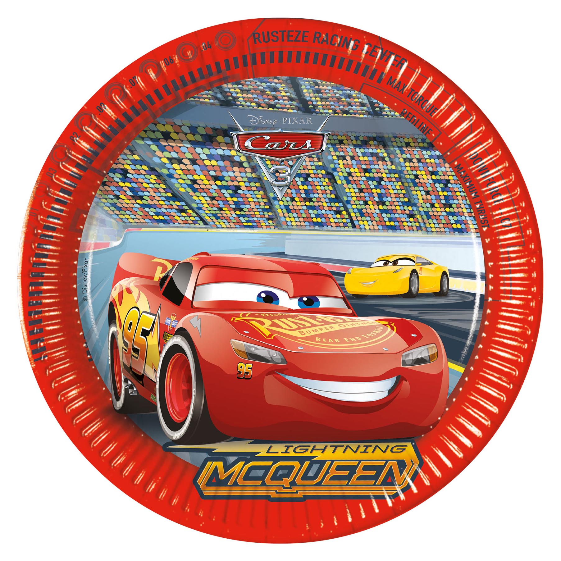 Cars 3 Party Tableware & Decorations Bundle - 16 Guests