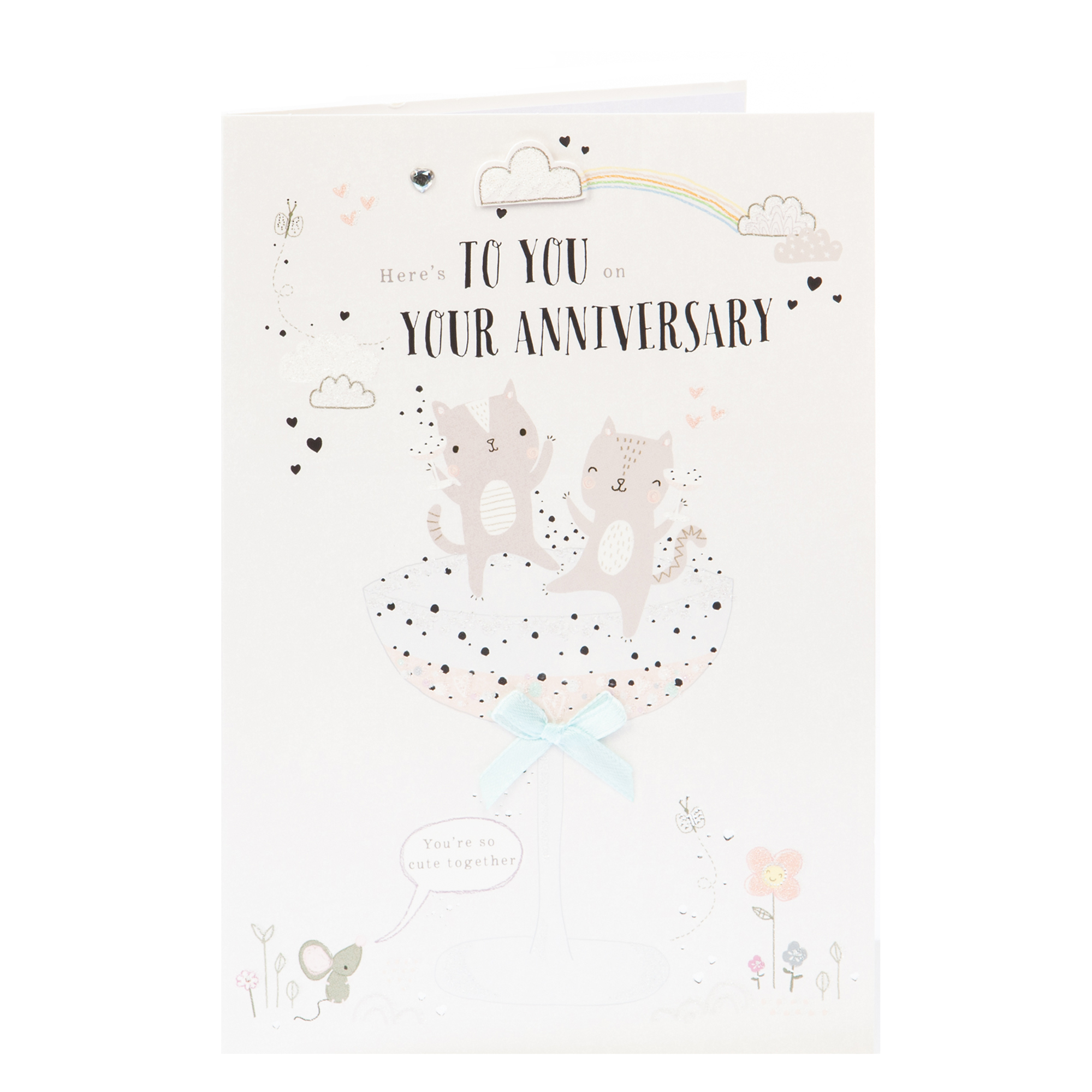 Anniversary Card - Here's To You 