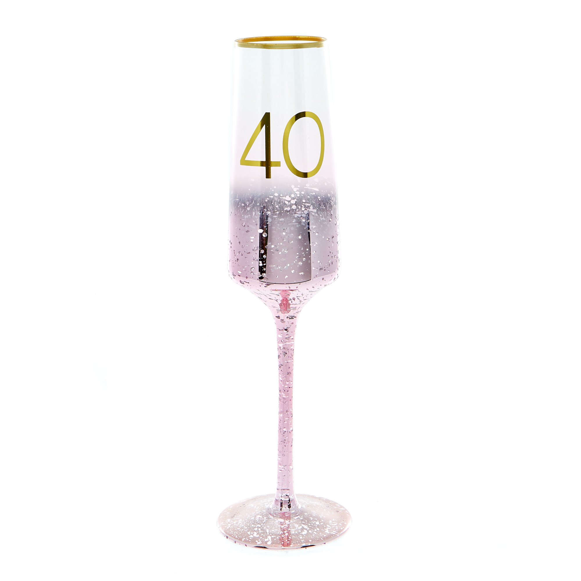40th Birthday Champagne Flute - Happy Birthday To You