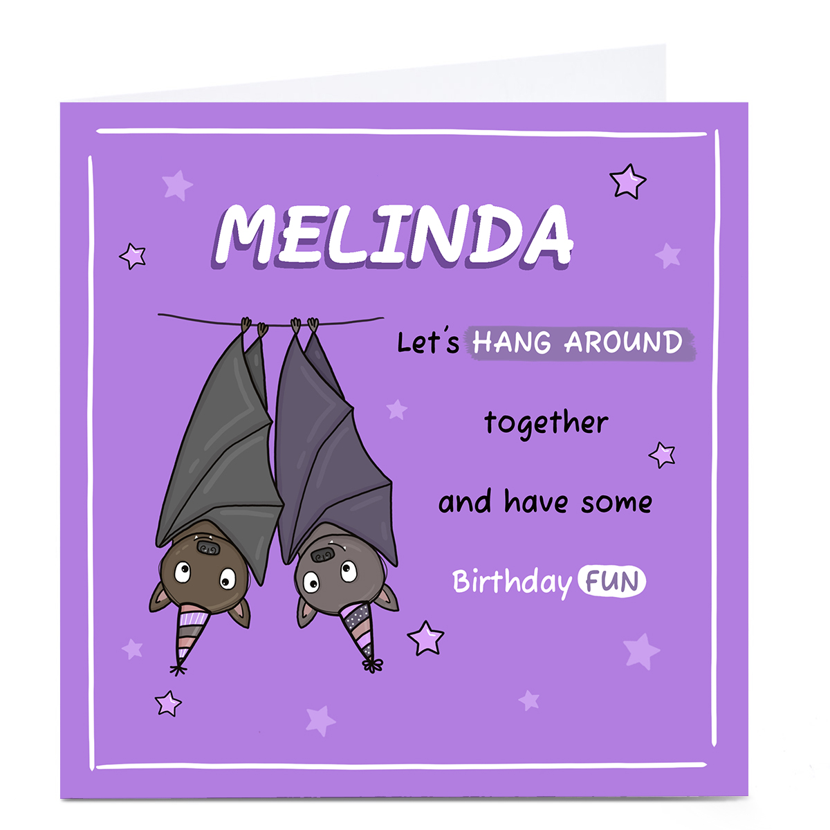 Personalised Birthday Card - Let's Hang Around Together