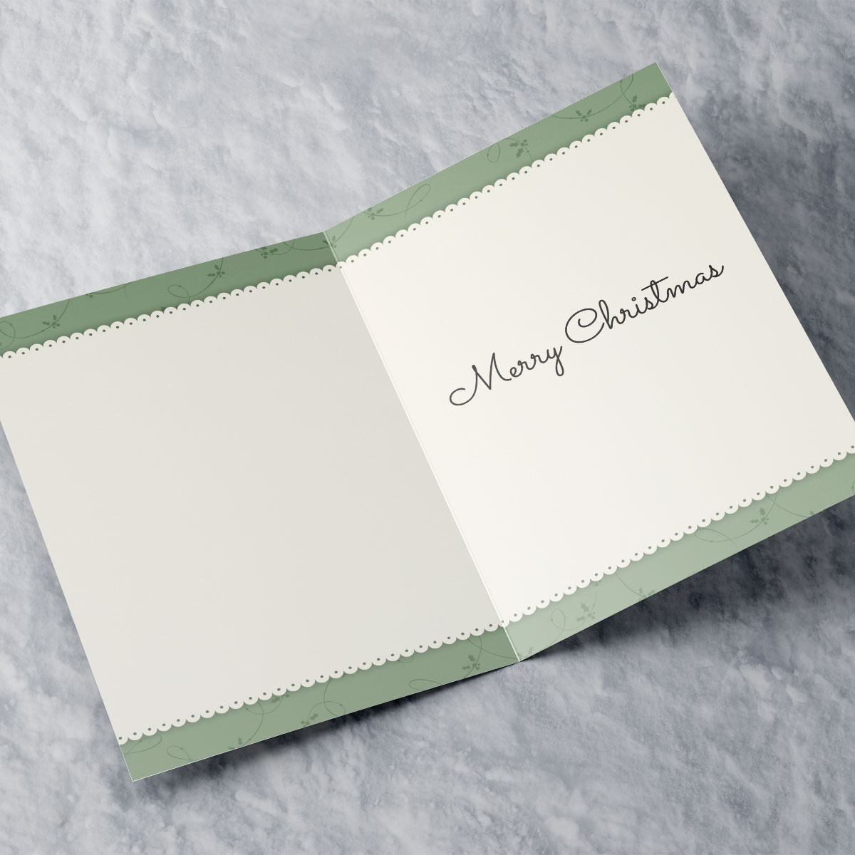 Personalised Christmas Card - Traditional Bouquet