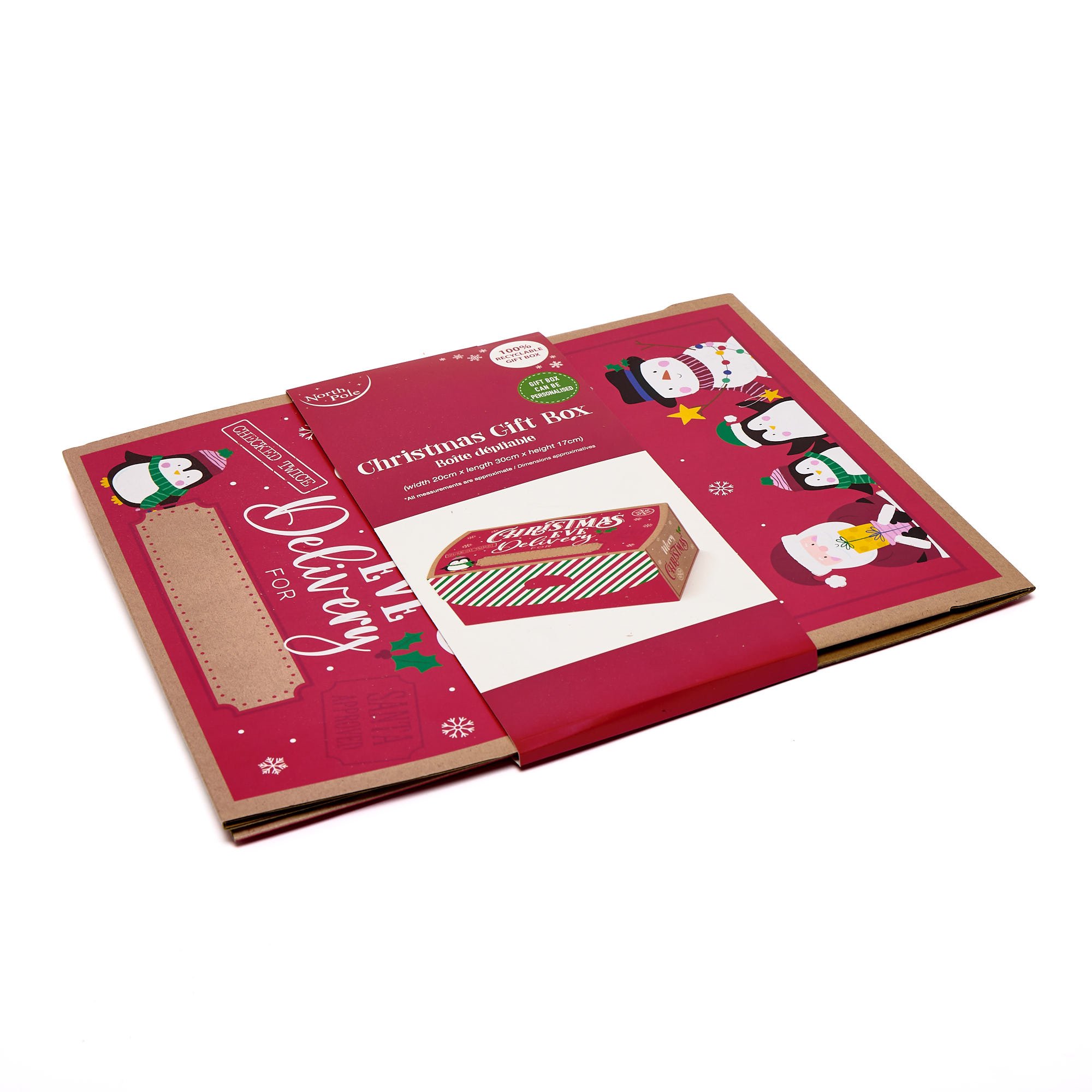 Flat Pack Christmas Eve Gift Box