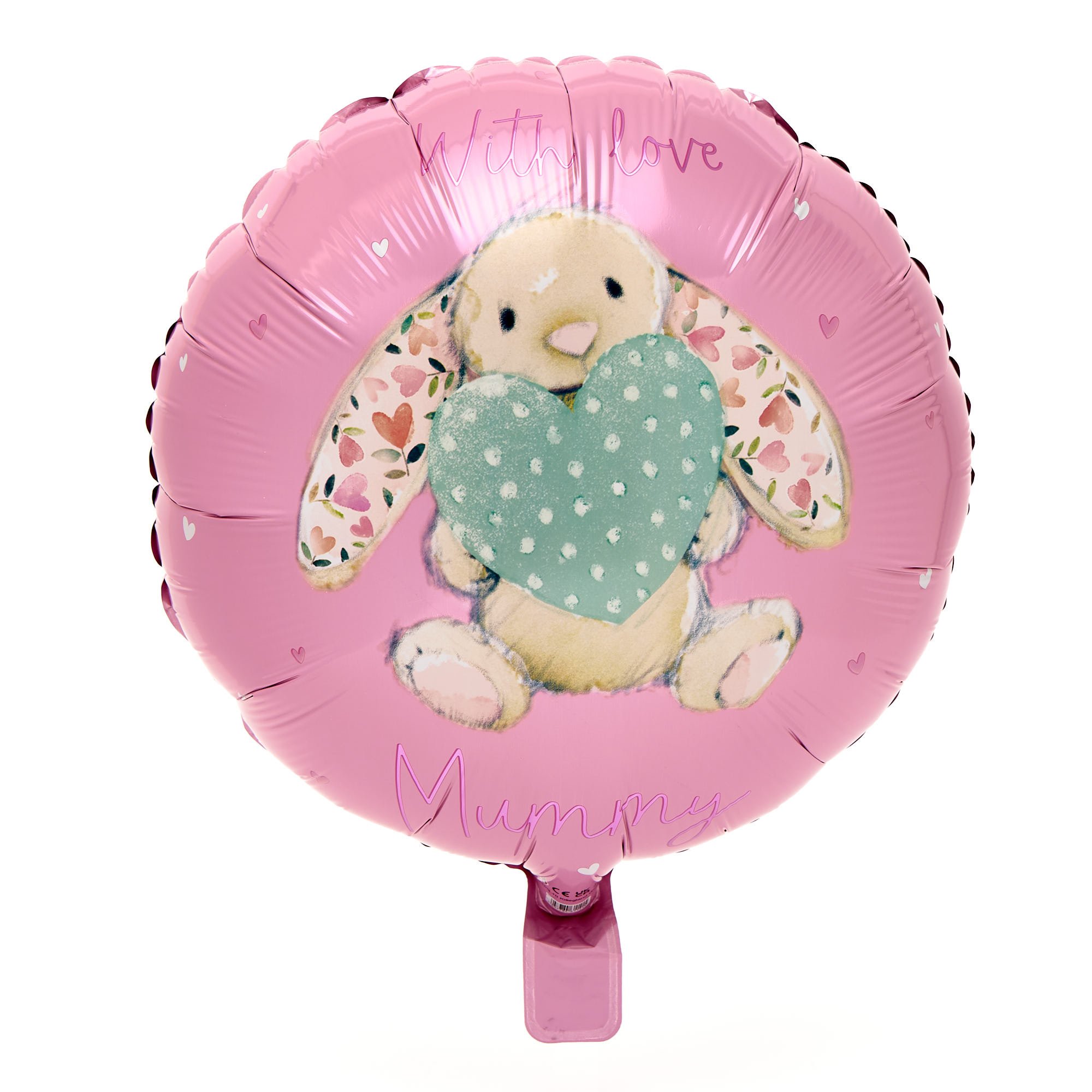With Love Mummy Bunny Balloon Bouquet - Delivered Inflated!