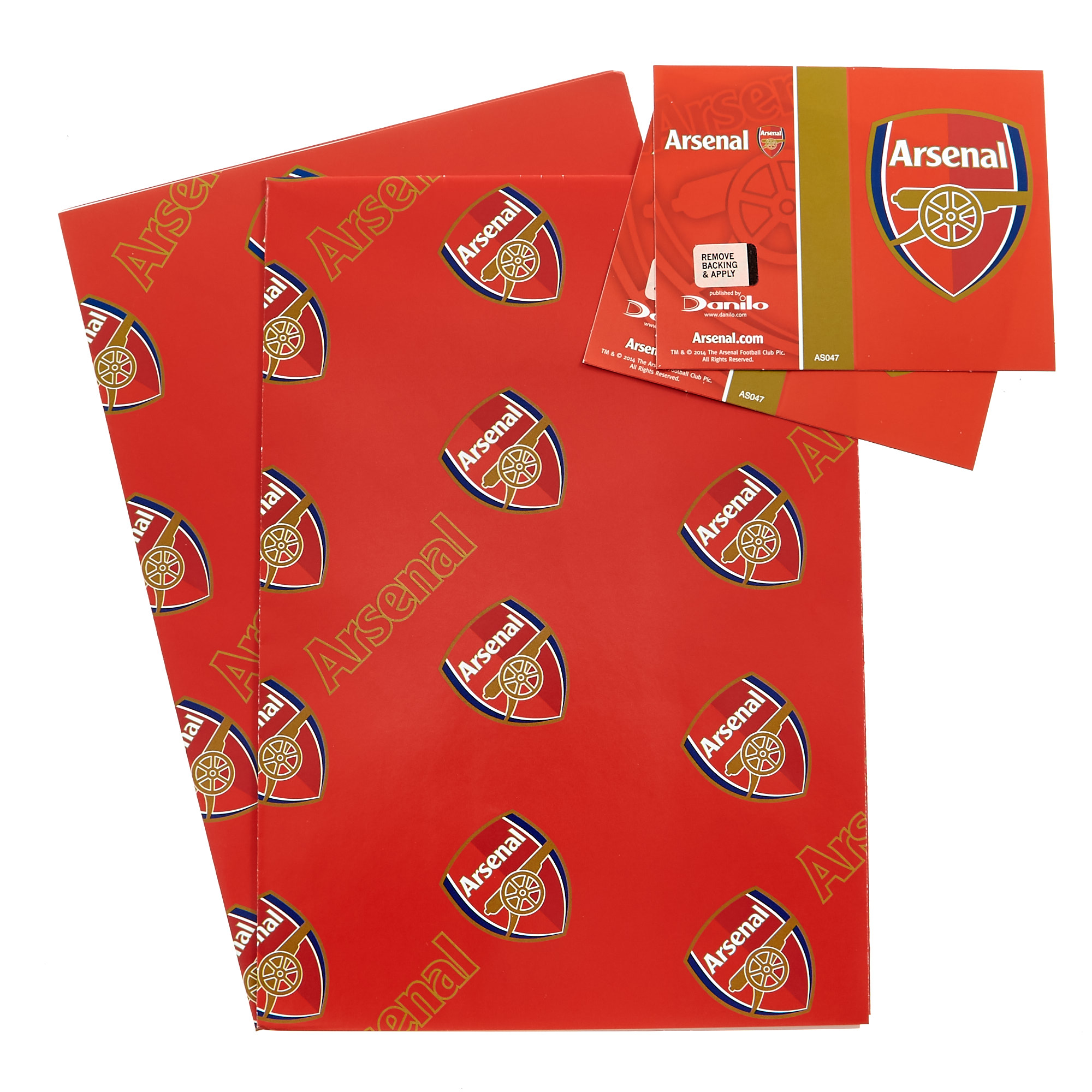 Arsenal Wrapping Paper & Gift Tags - Pack Of 2