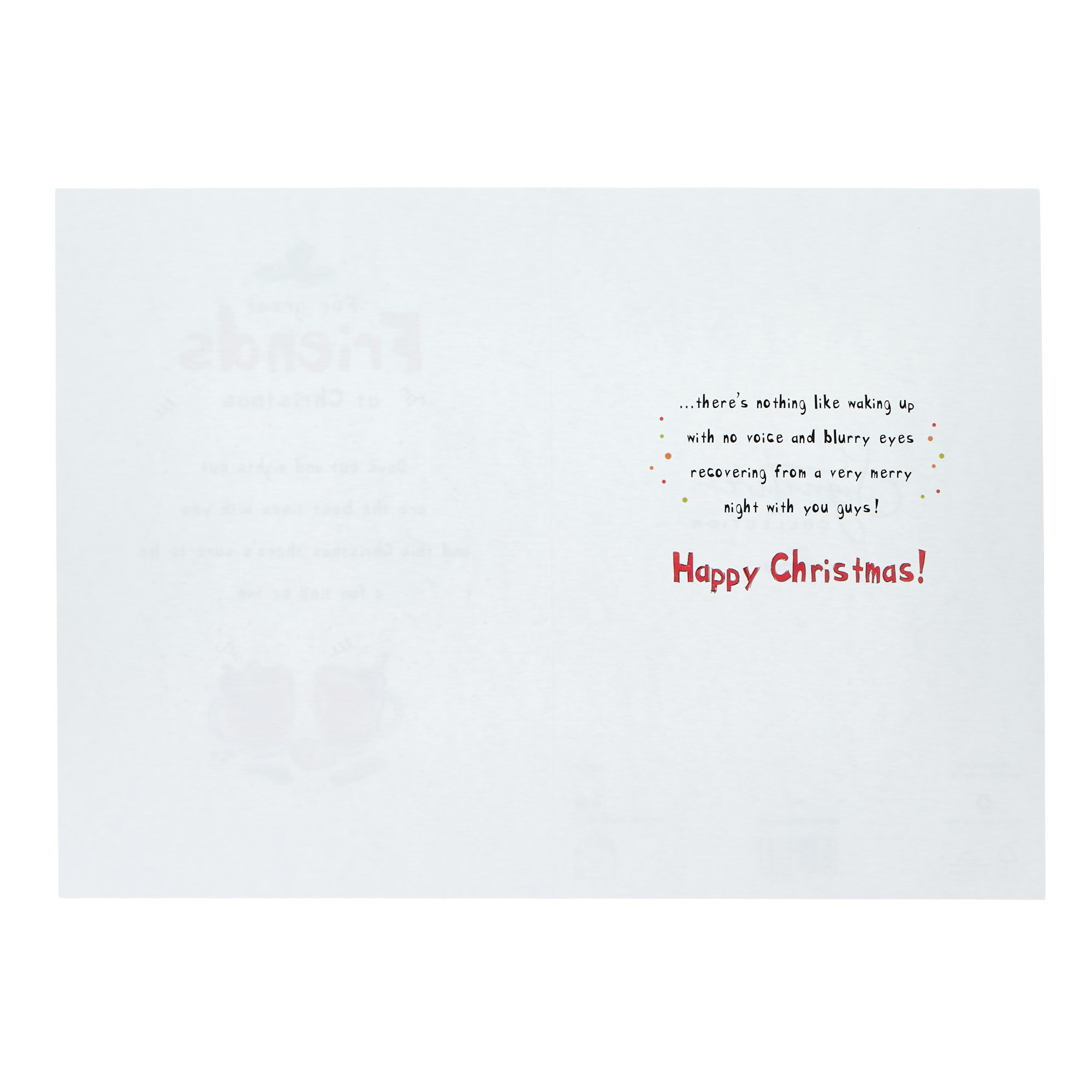 Great Friends Mulled Wine Christmas Card